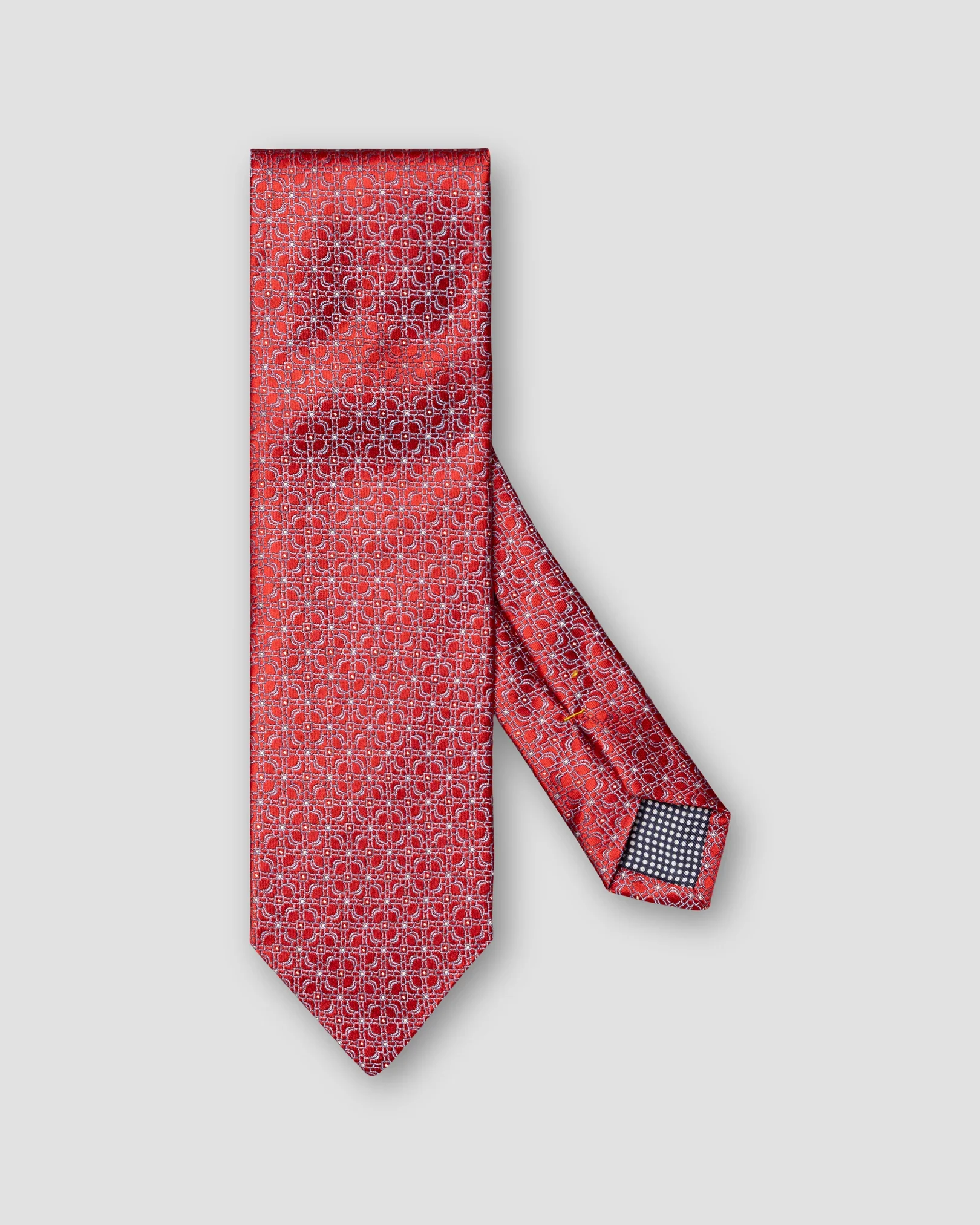 Eton - red floral woven silk