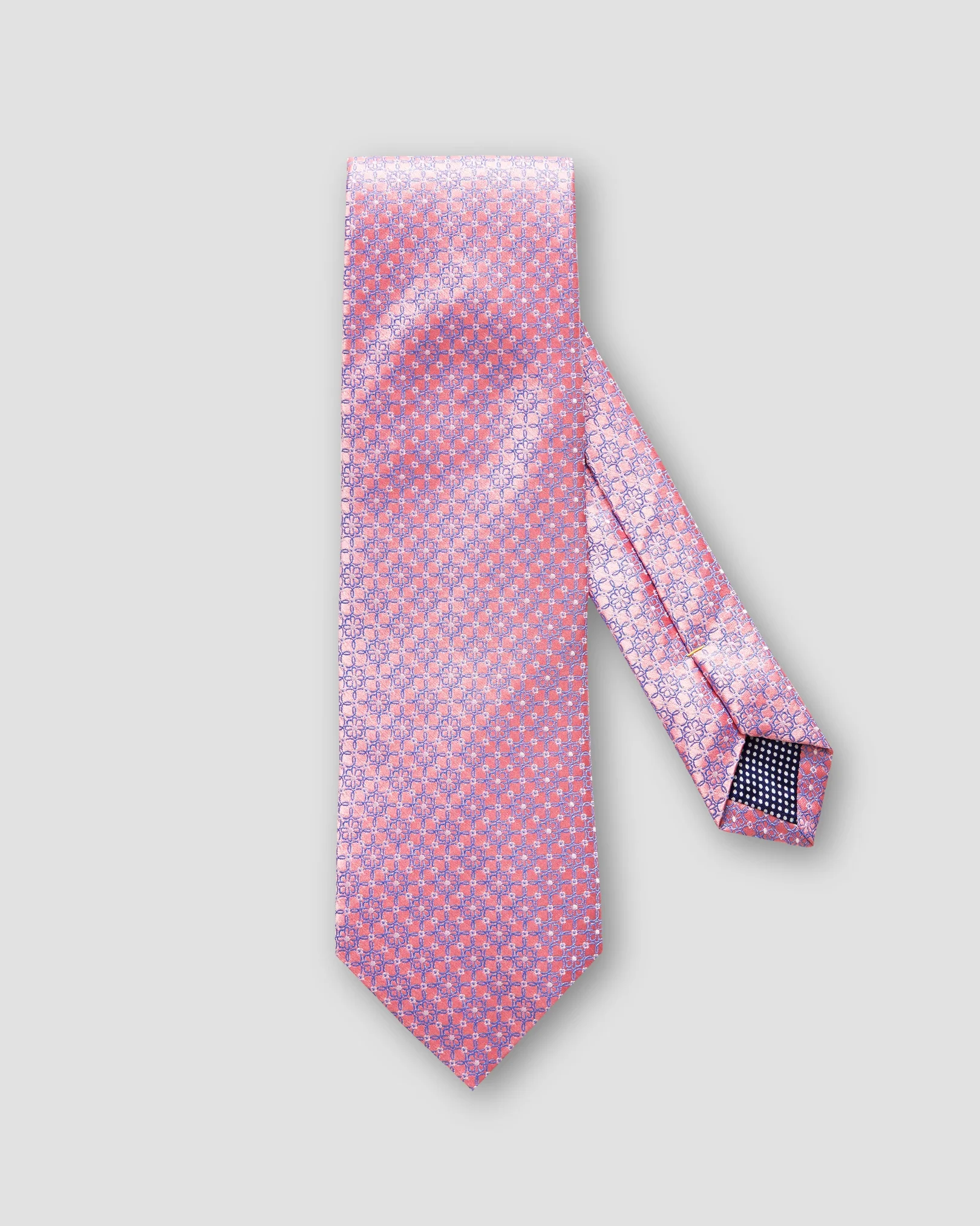 Eton - pink floral woven silk tie