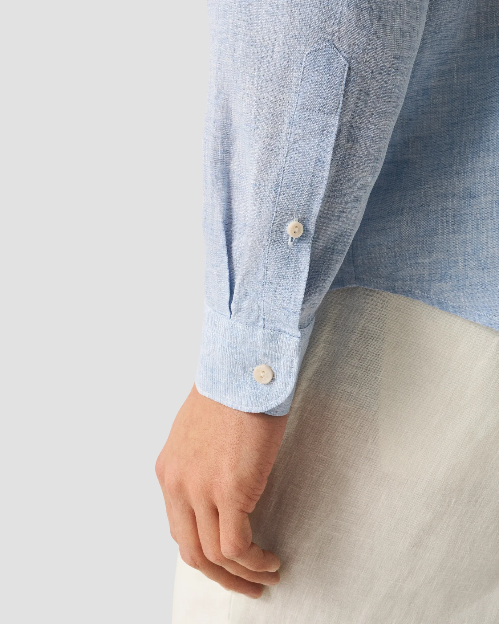 Eton - Chemise en lin unie