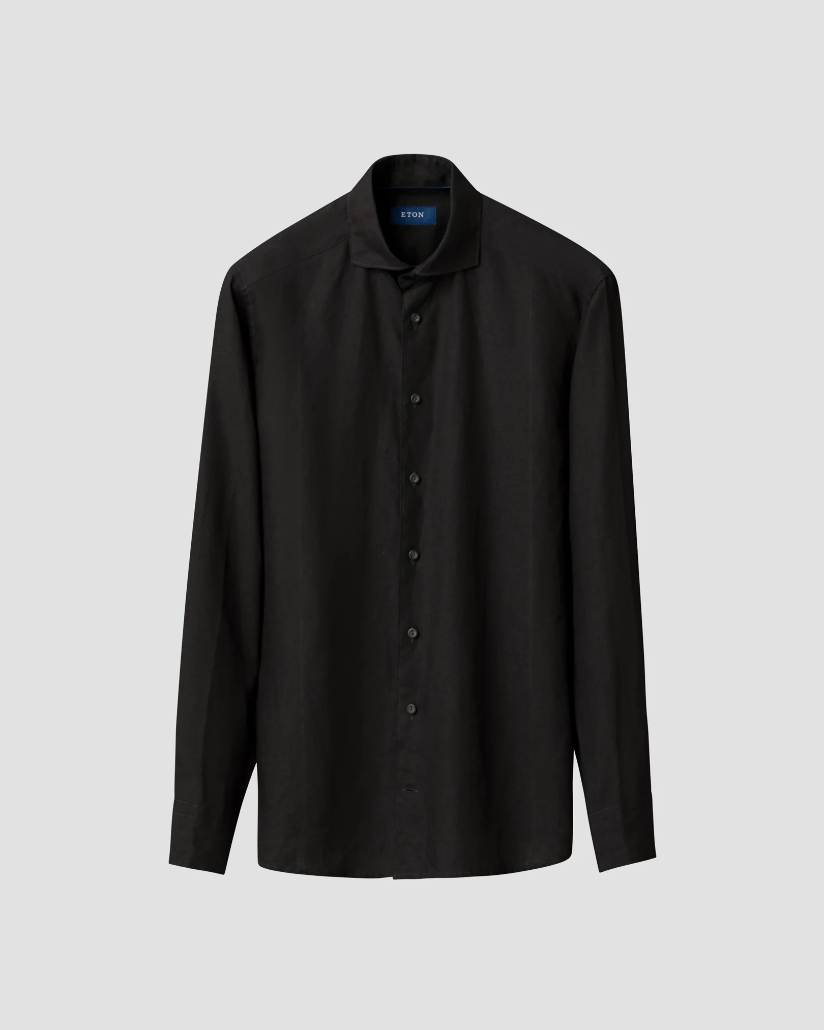 Eton - black linen wide spread solid