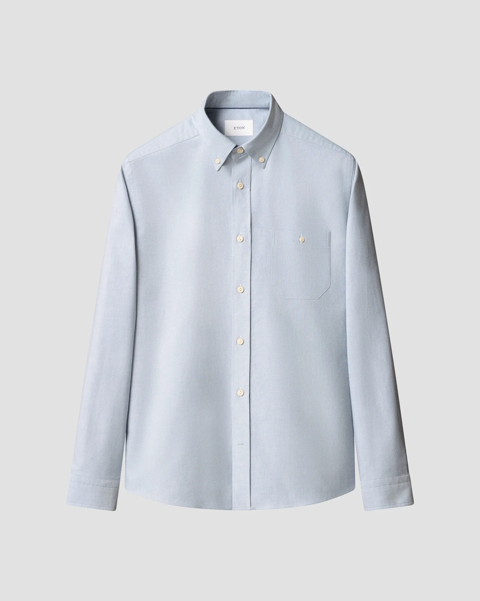 Eton - light blue solid oxford shirt