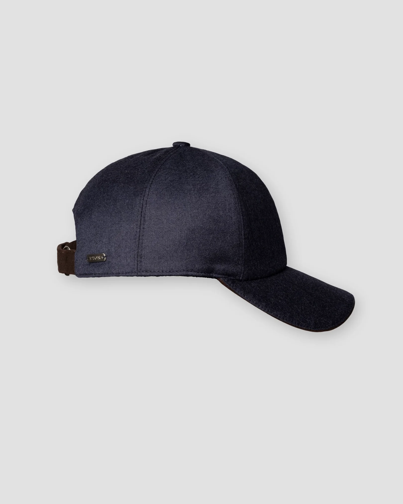 Eton - Casquette en Laine Brossée Bleu Marine