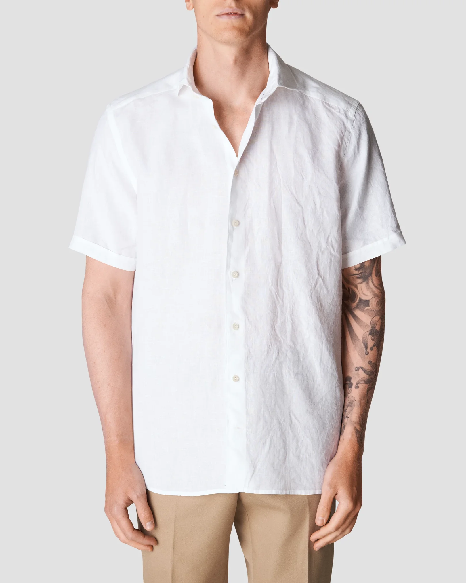 Cliff Linen Shirt- White