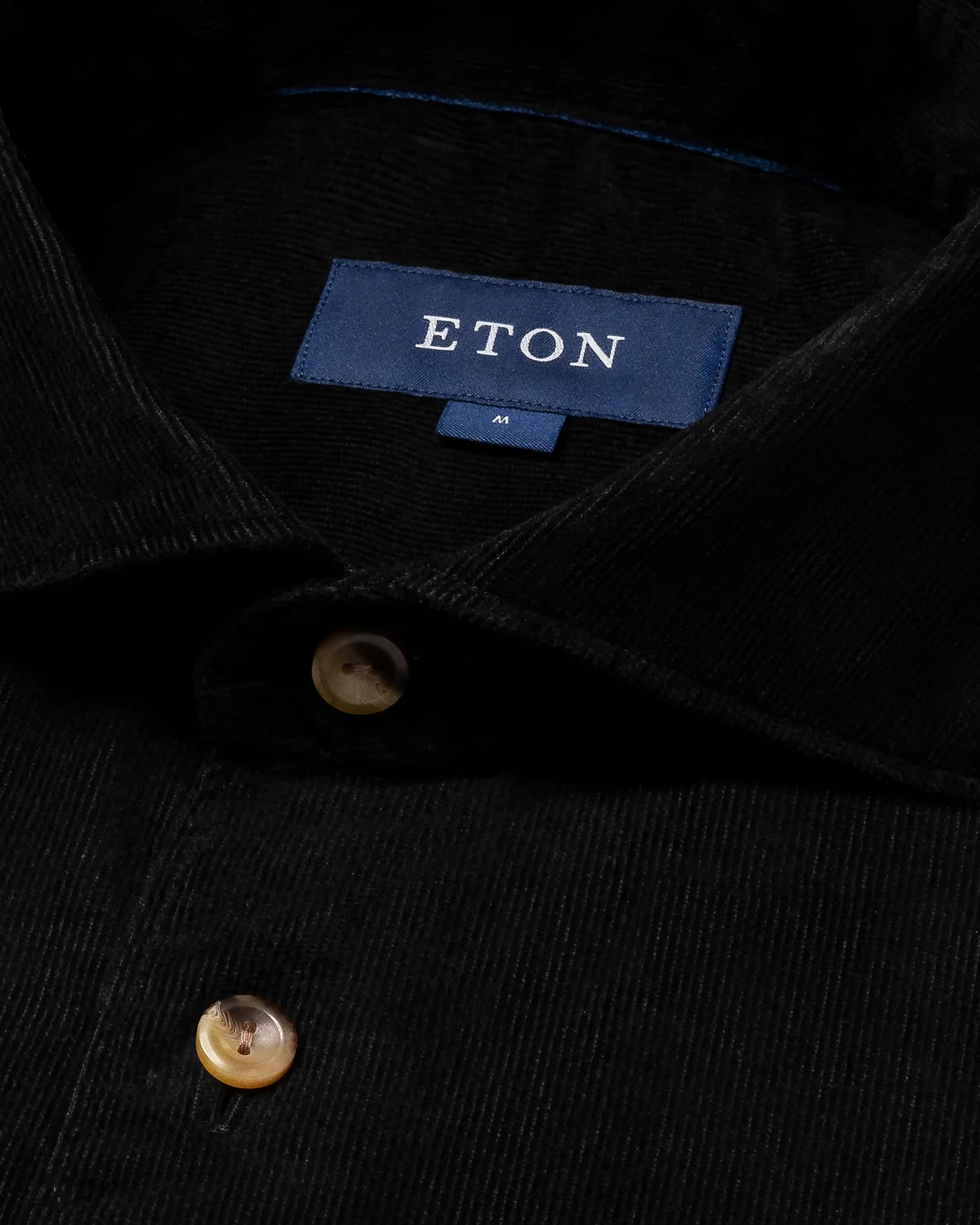 Eton - black corduroy