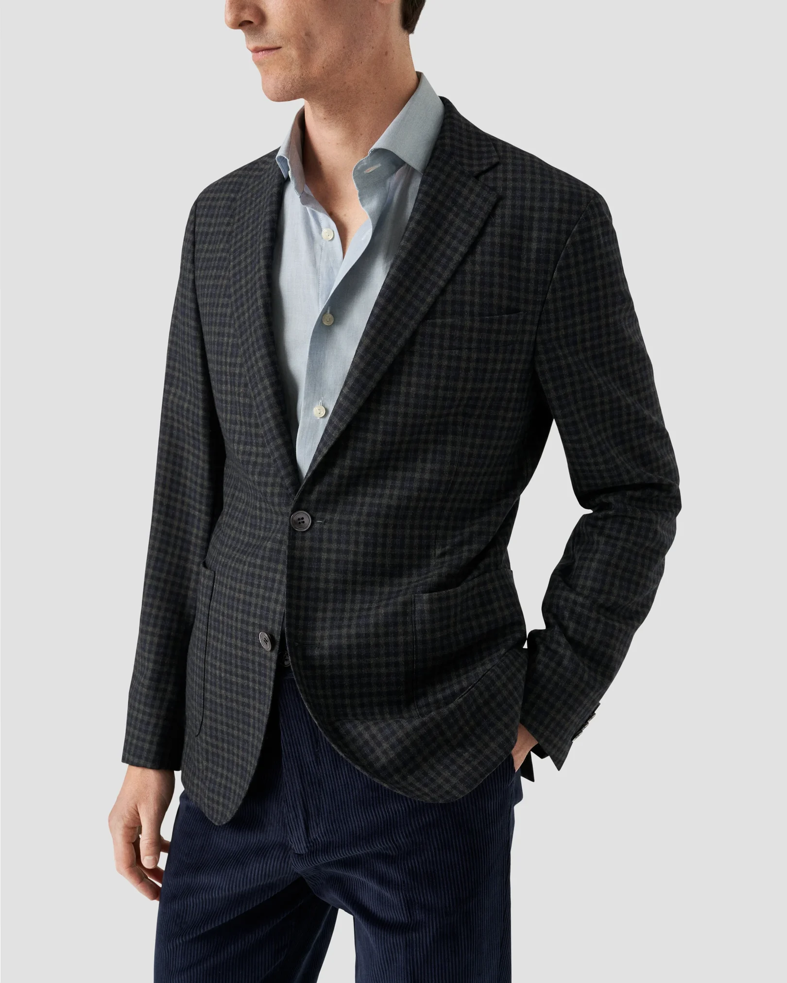 Eton - light blue flanell