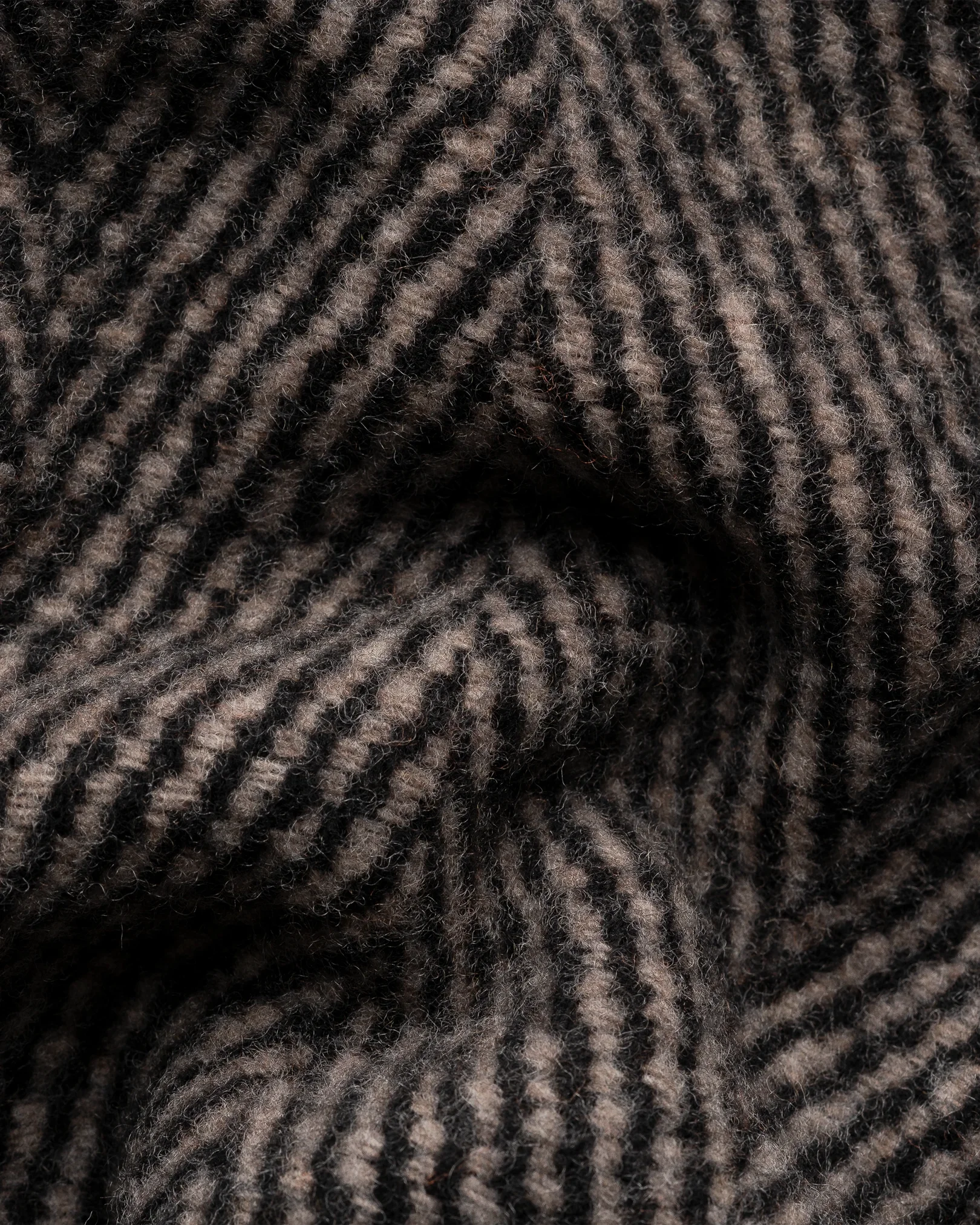 Eton - brown cashmere wool woven scarf