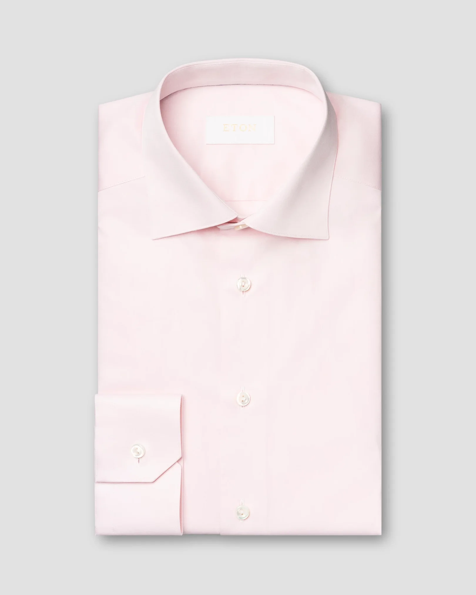 Eton - pink elevated twill cut away collar
