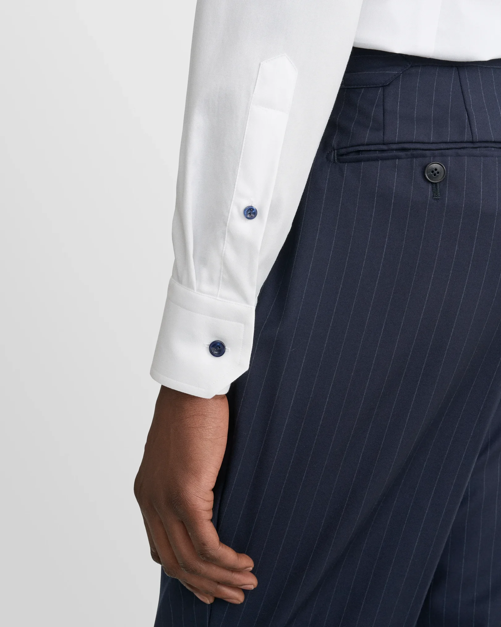 Eton - solid signature twill navydetails