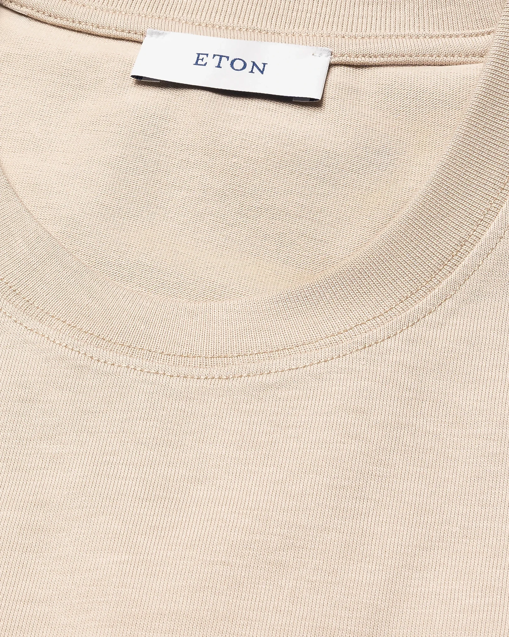 Eton - beige single jersey supima t shirt