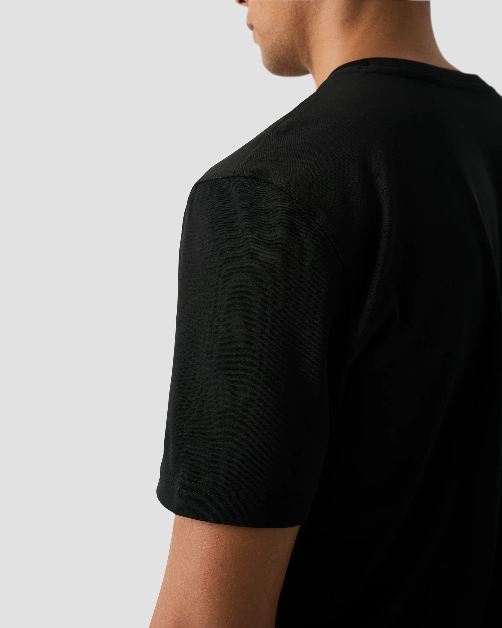 Eton - black cotton t shirt