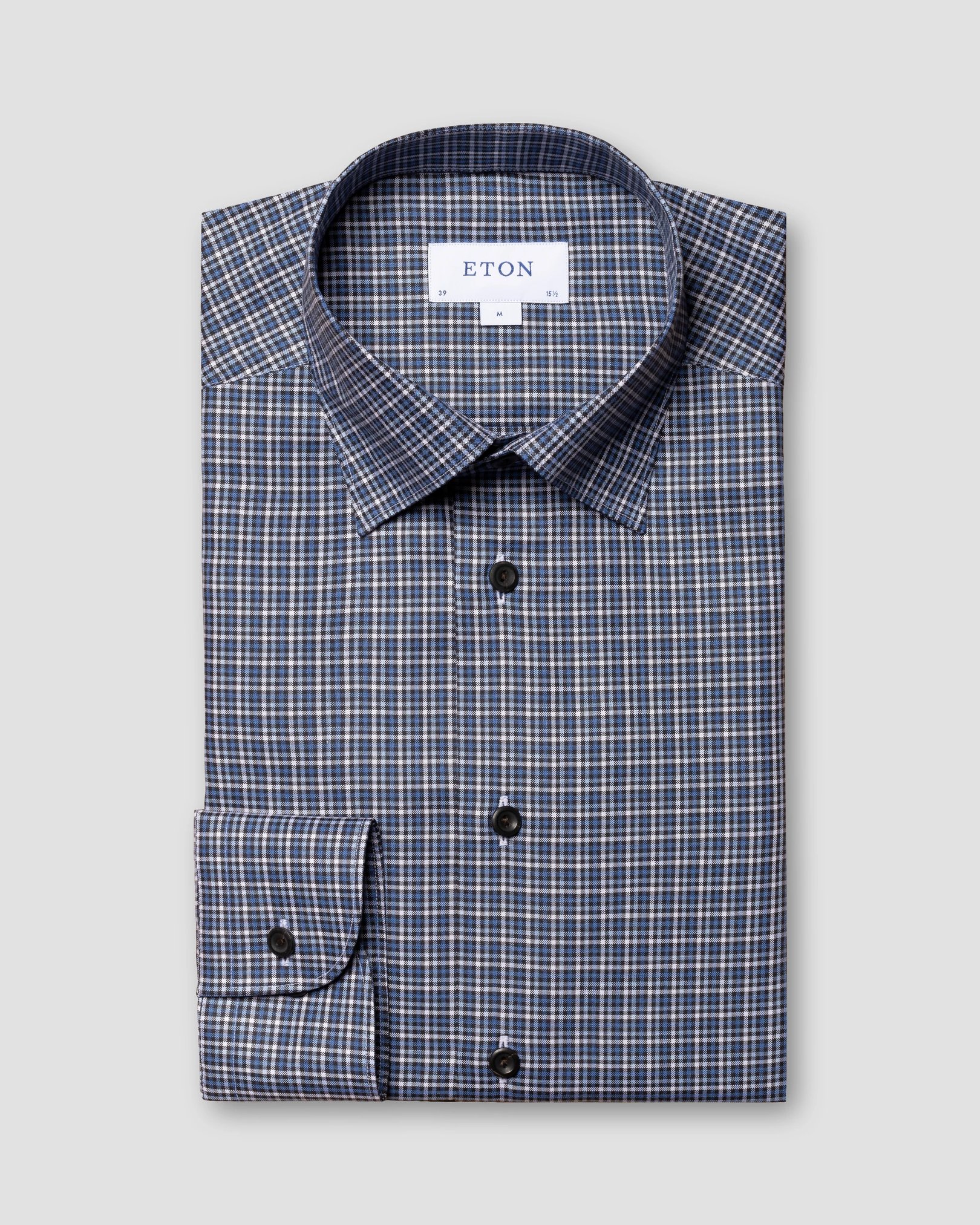 Eton - mid blue oxford melange