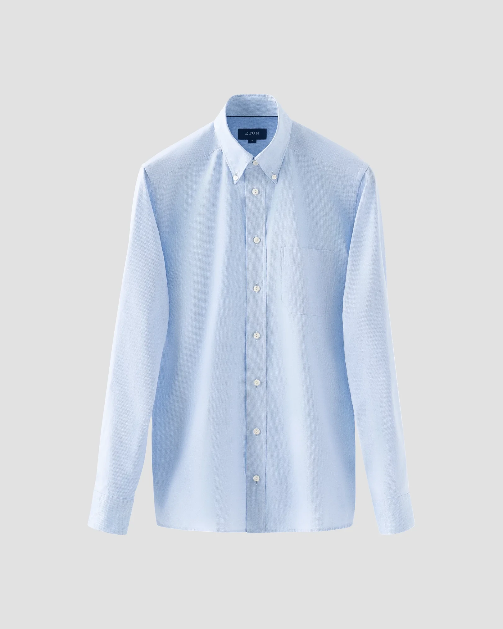 Eton - solid light blue royal oxford shirt