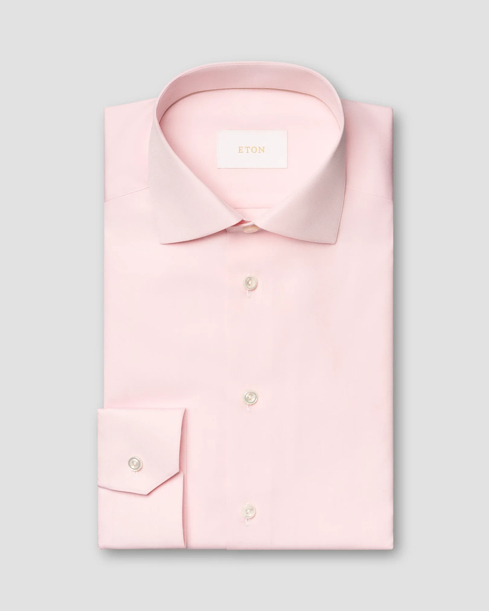 Eton - pink chambray elevated poplin shirt