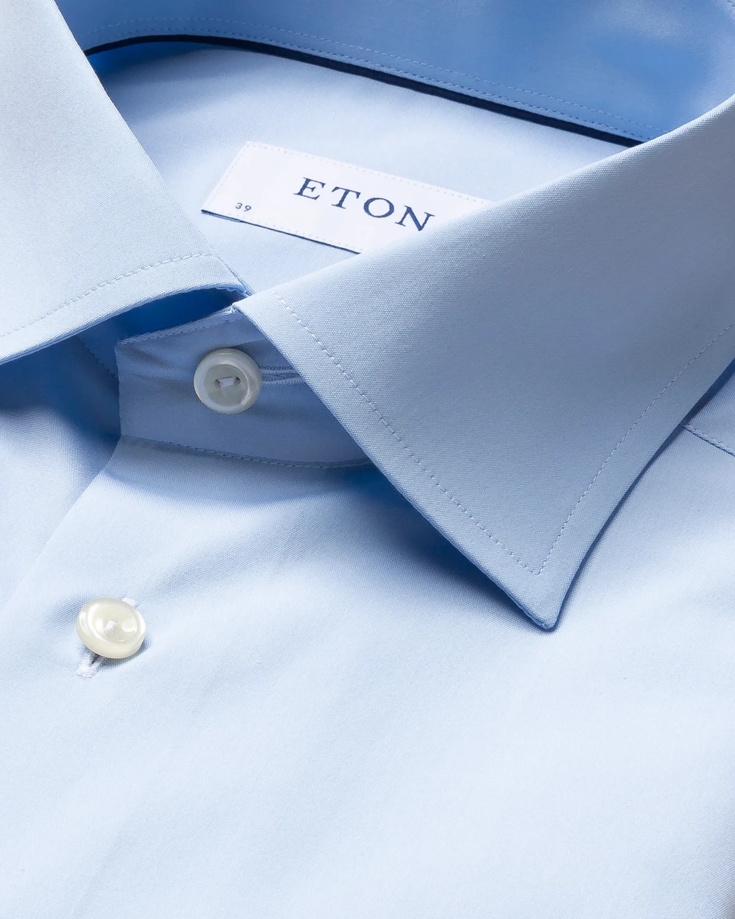 Eton - lightblue poplin shirt cut away