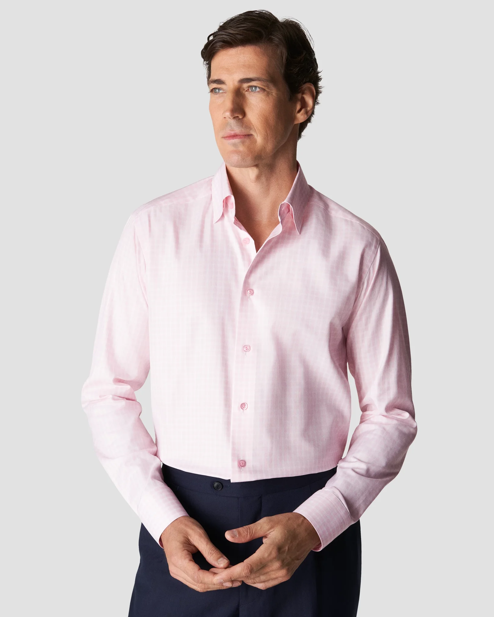 Eton - pink cottontencel stretch
