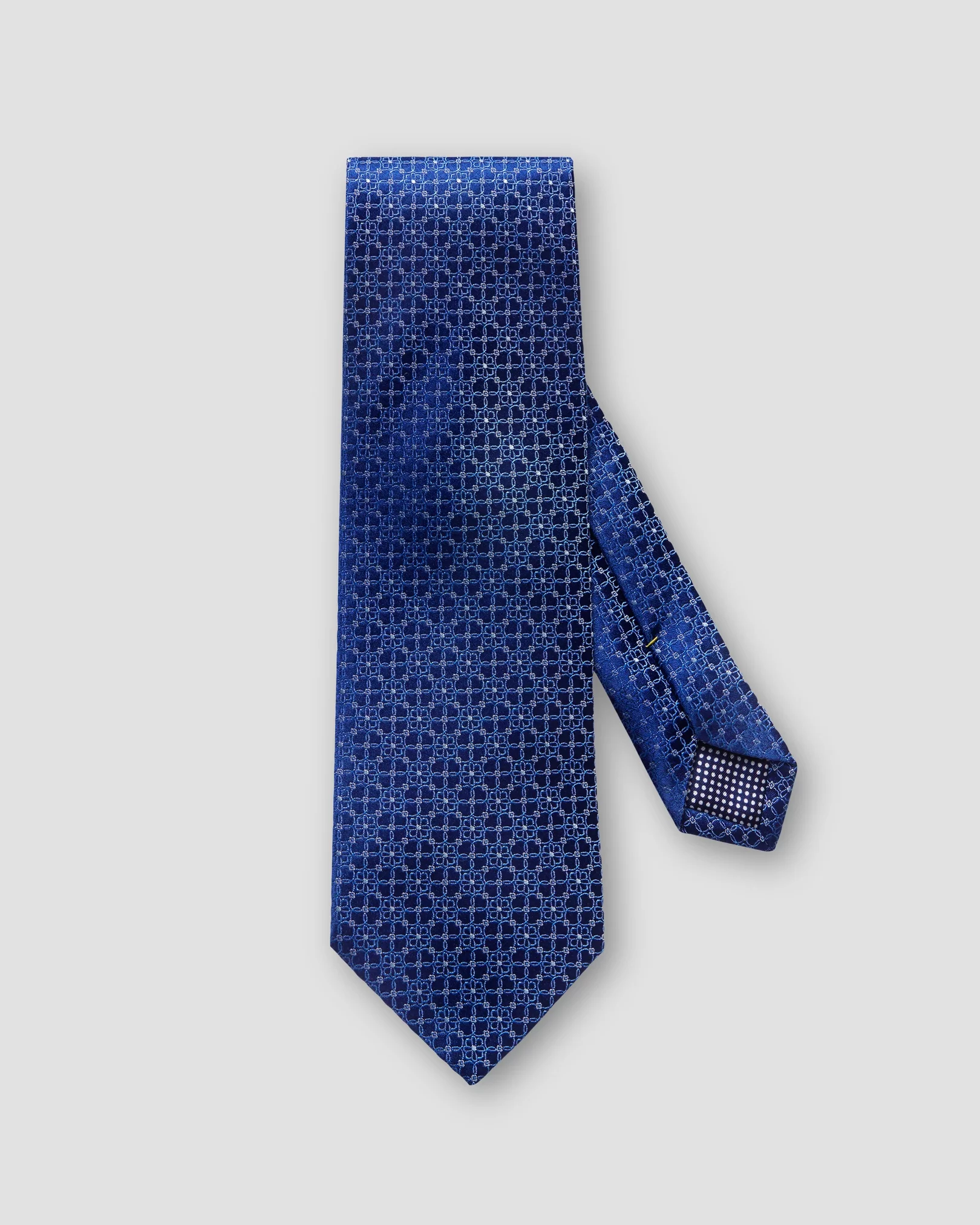 Eton - navy floral woven silk tie