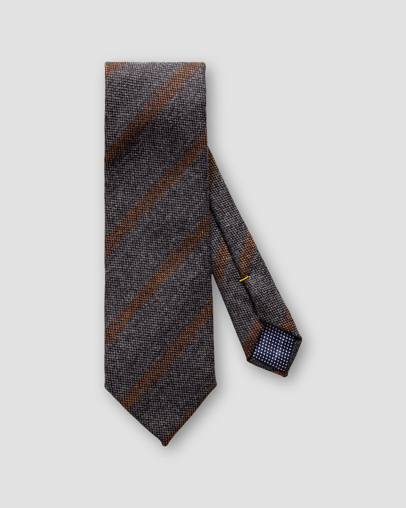 Eton - gray striped wool tie
