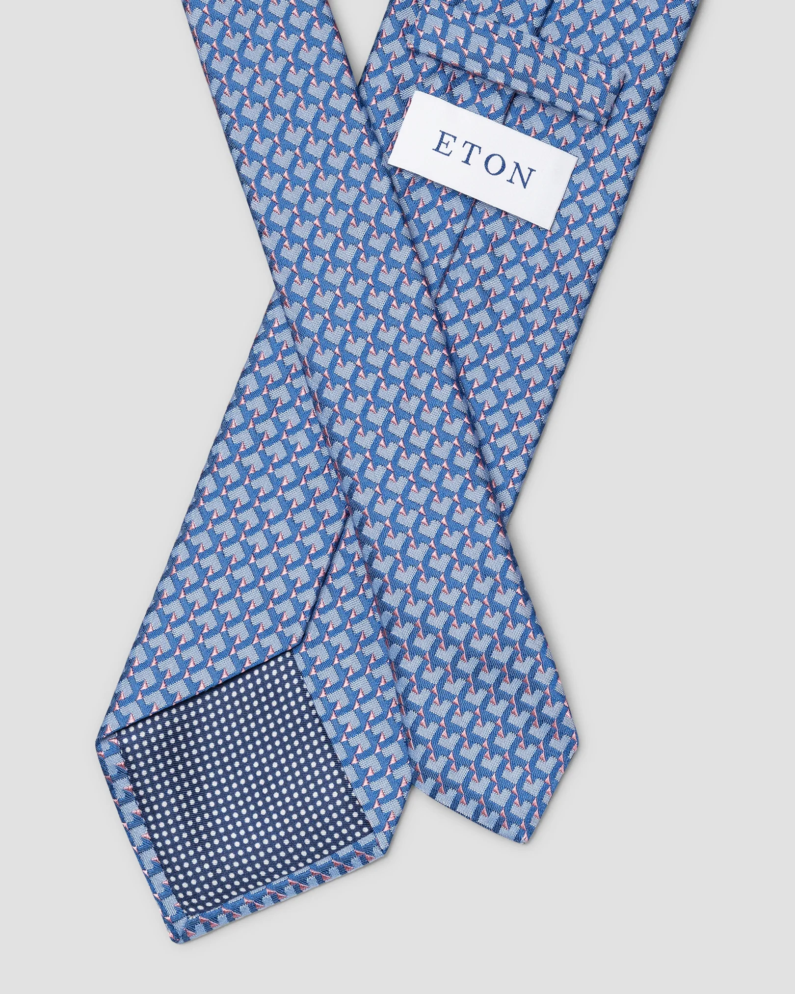 Eton - woven geometeric silk tie