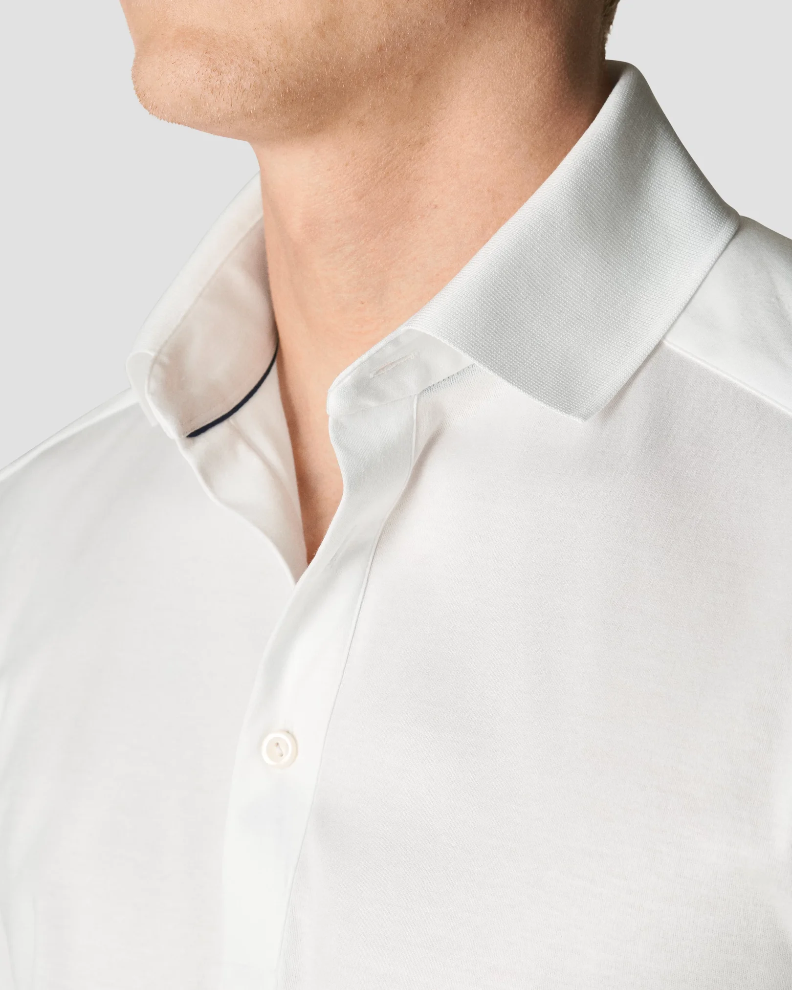 White Jersey Shirt - Eton