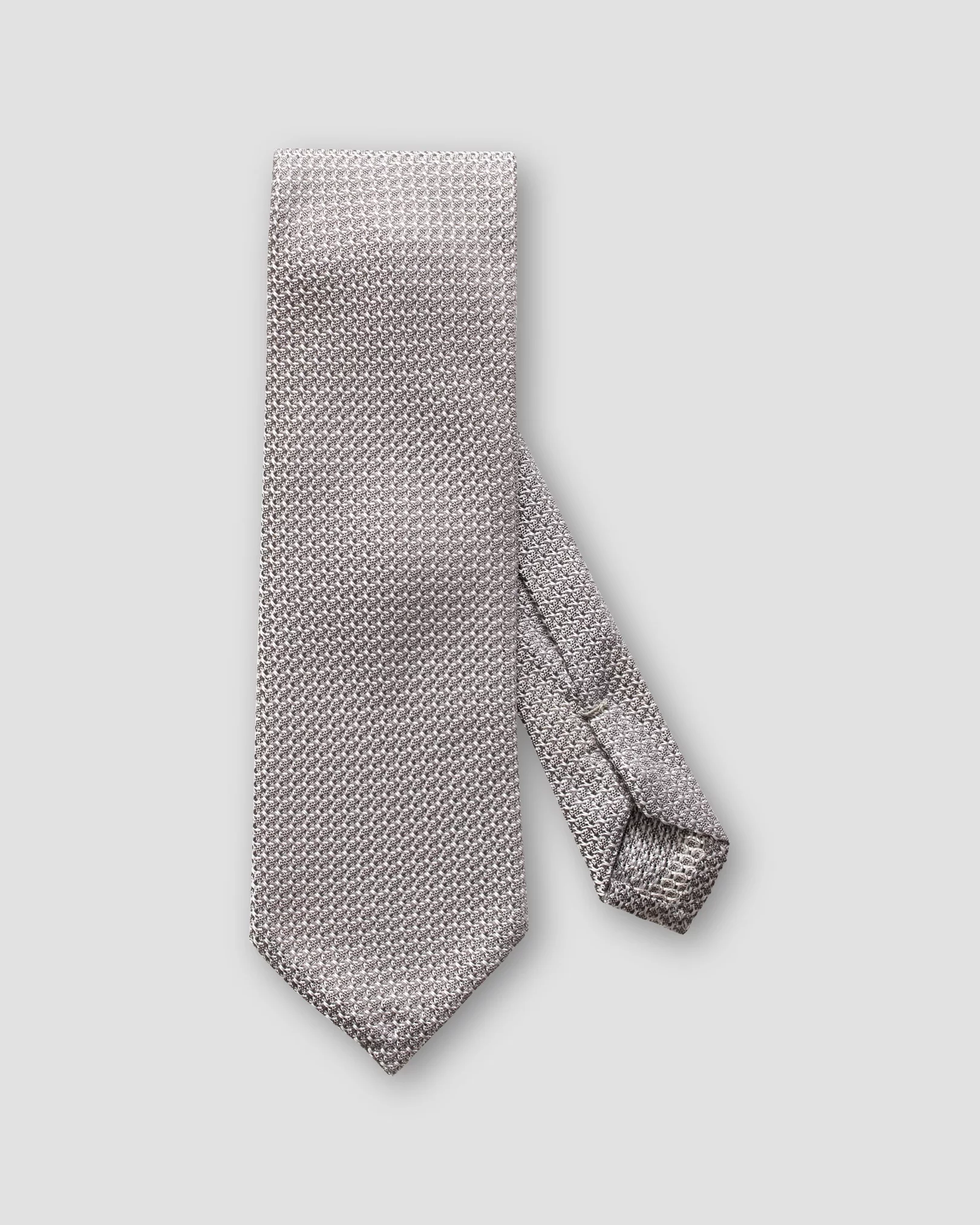 Eton - grey hand made grenadine tie