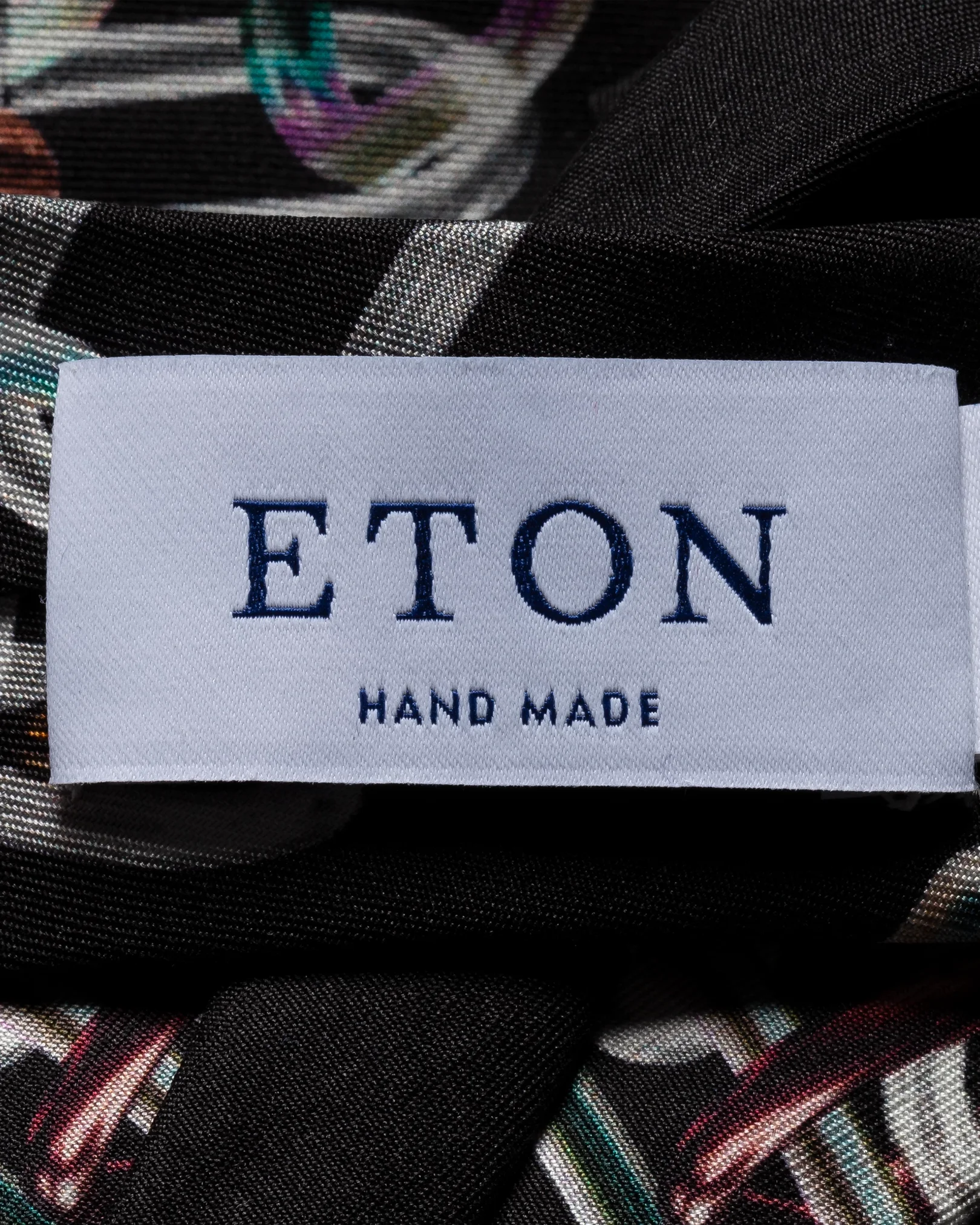 Eton - black silk tie scarf