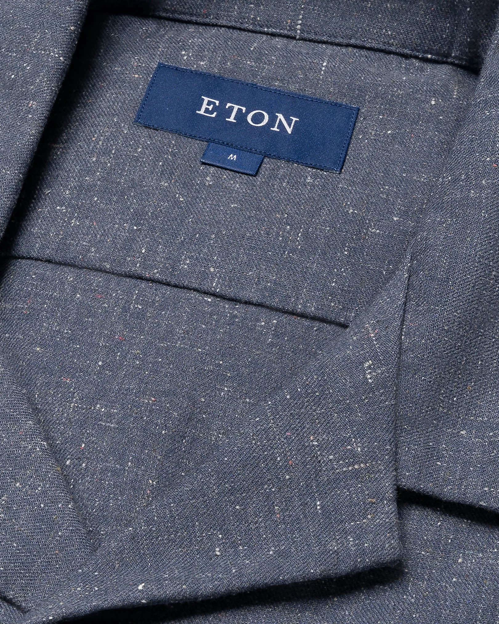 Eton - dark blue recycled cotton resort shirt