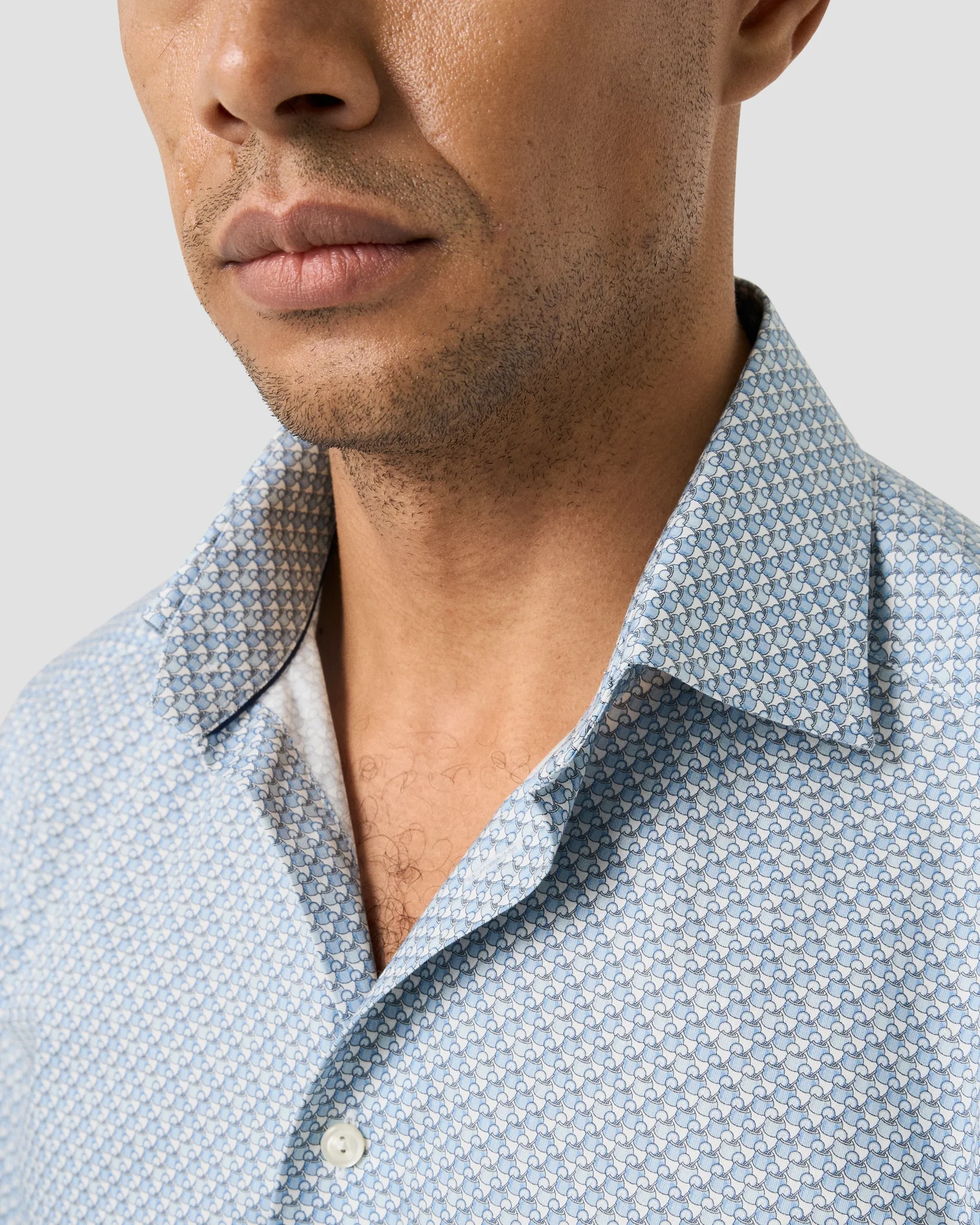 Eton - motif signature twill shirt