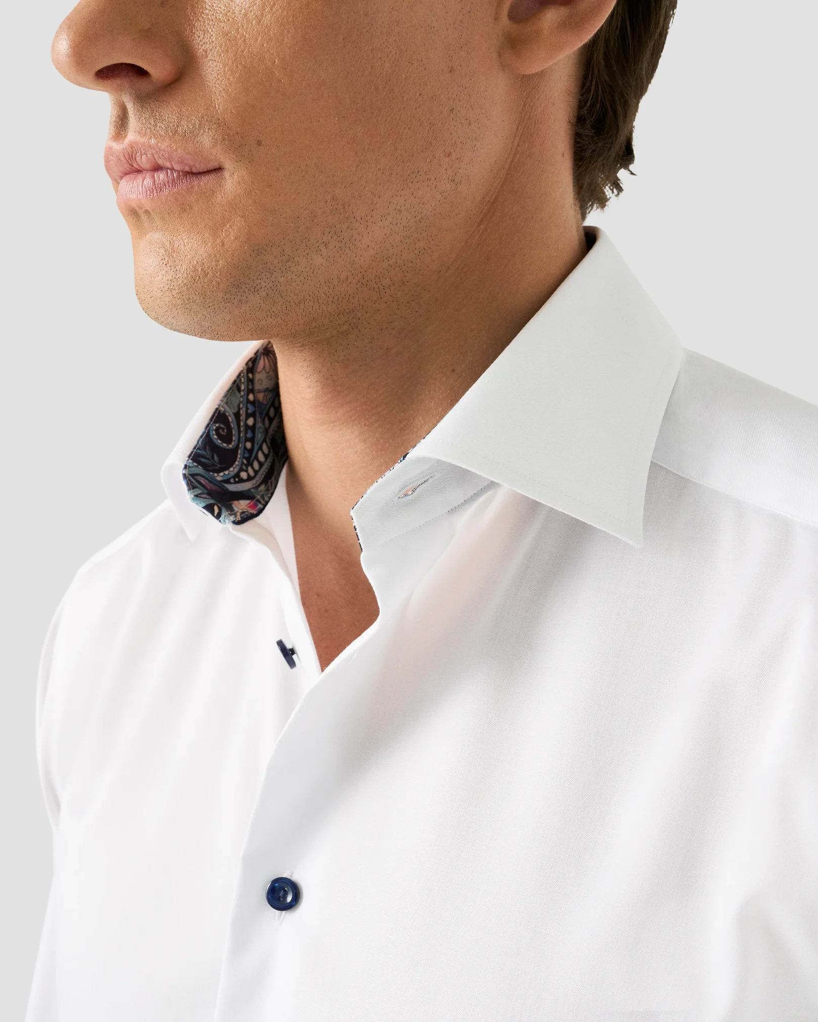 Eton - detailed signature twill shirt