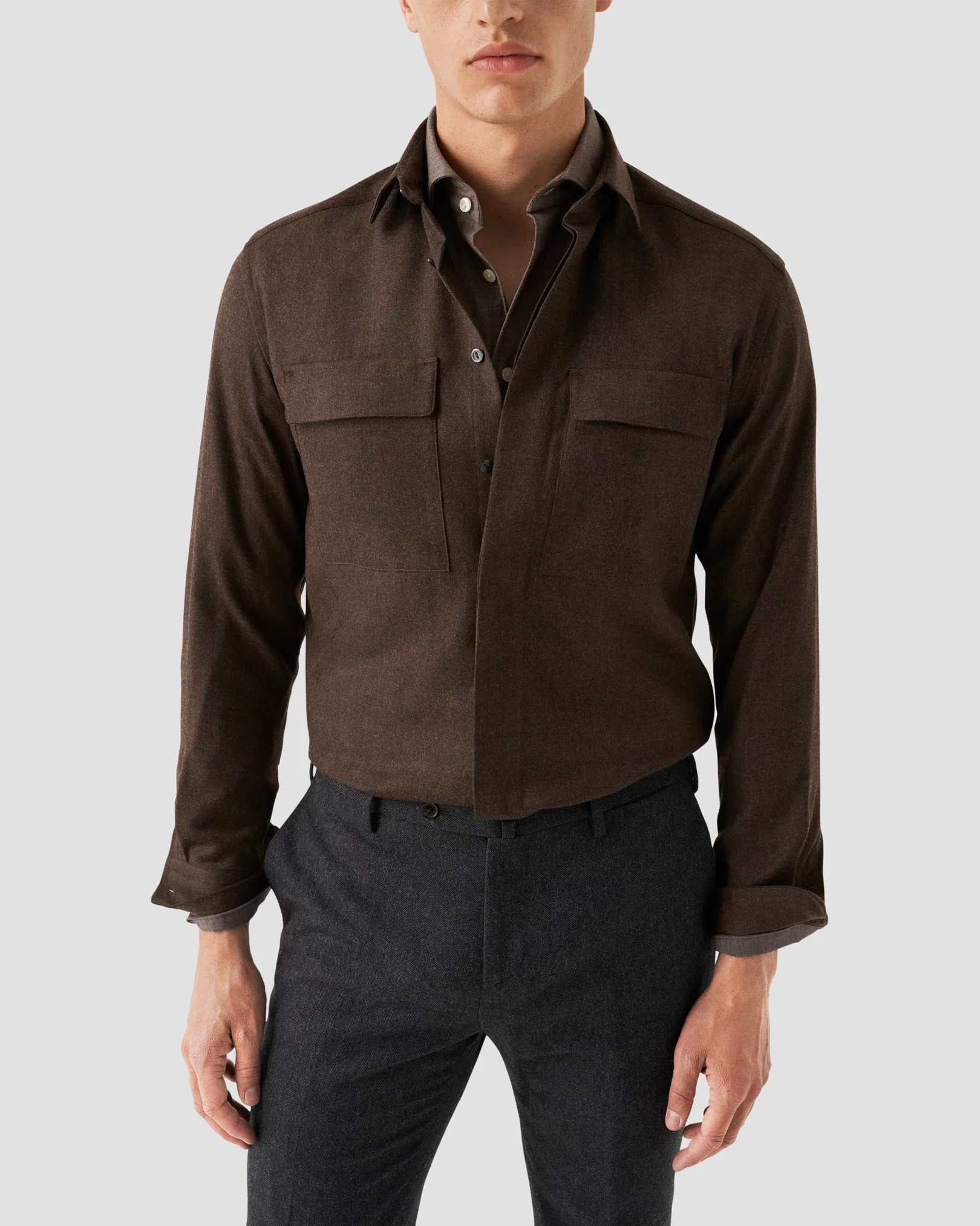 Eton - brown flannel