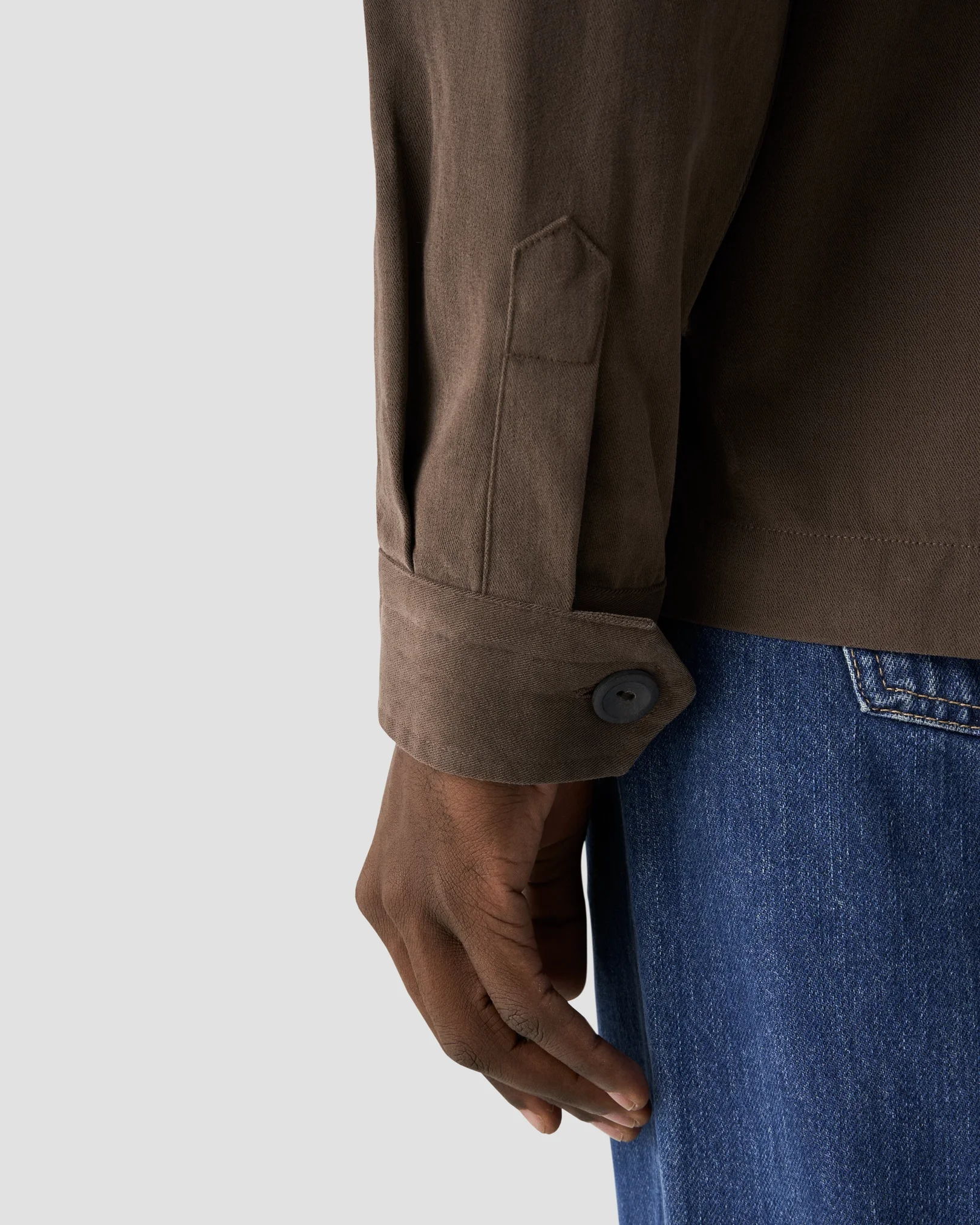 Eton - brown moleskin overshirt