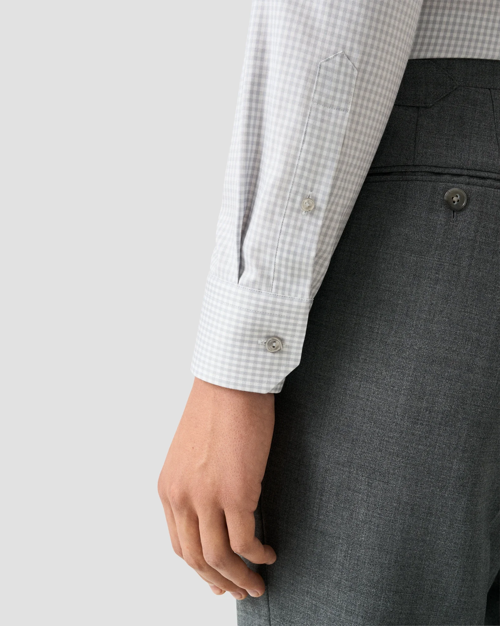 Eton - check cotton tencel lyocell shirt