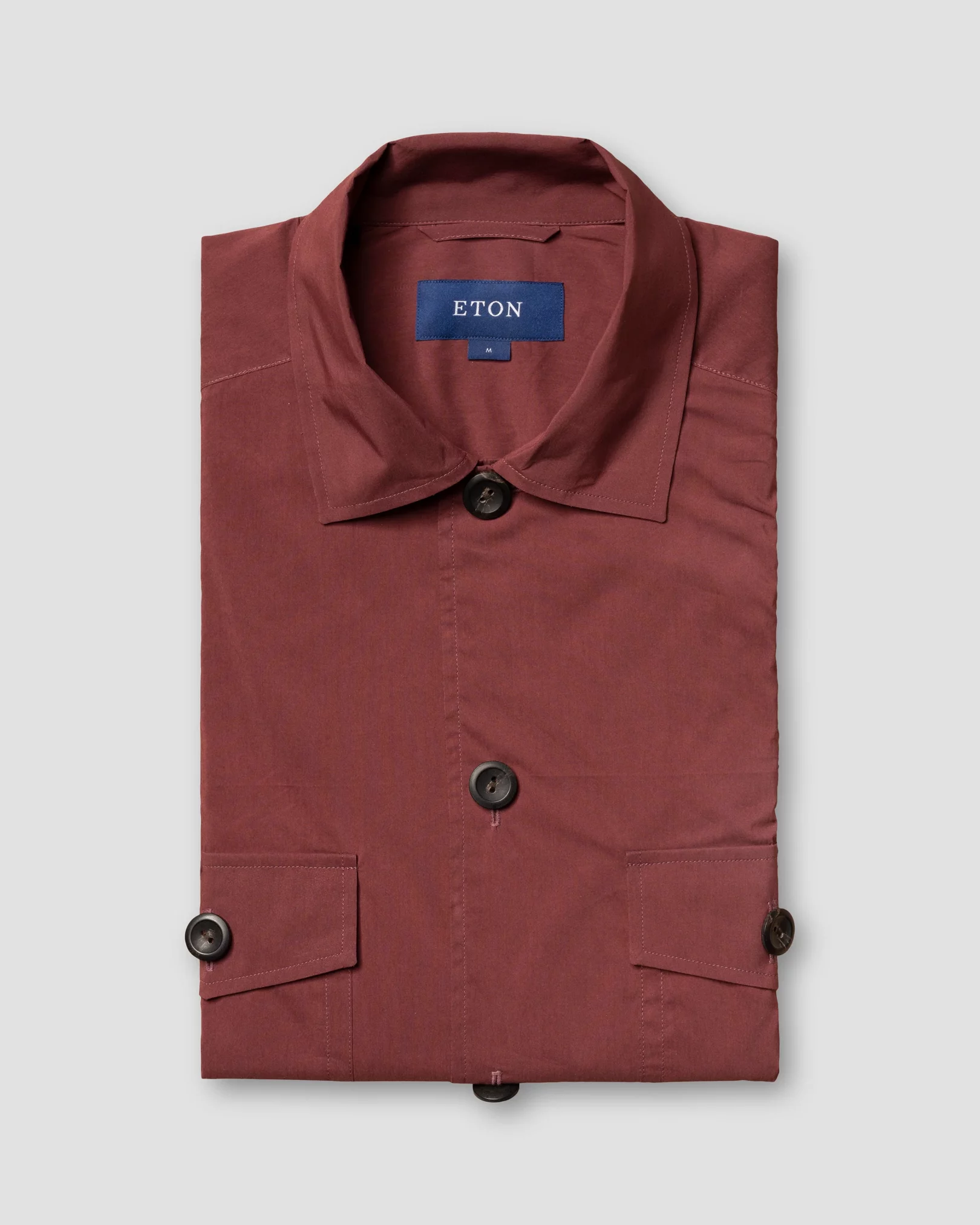 Eton - dark red wind overshirt