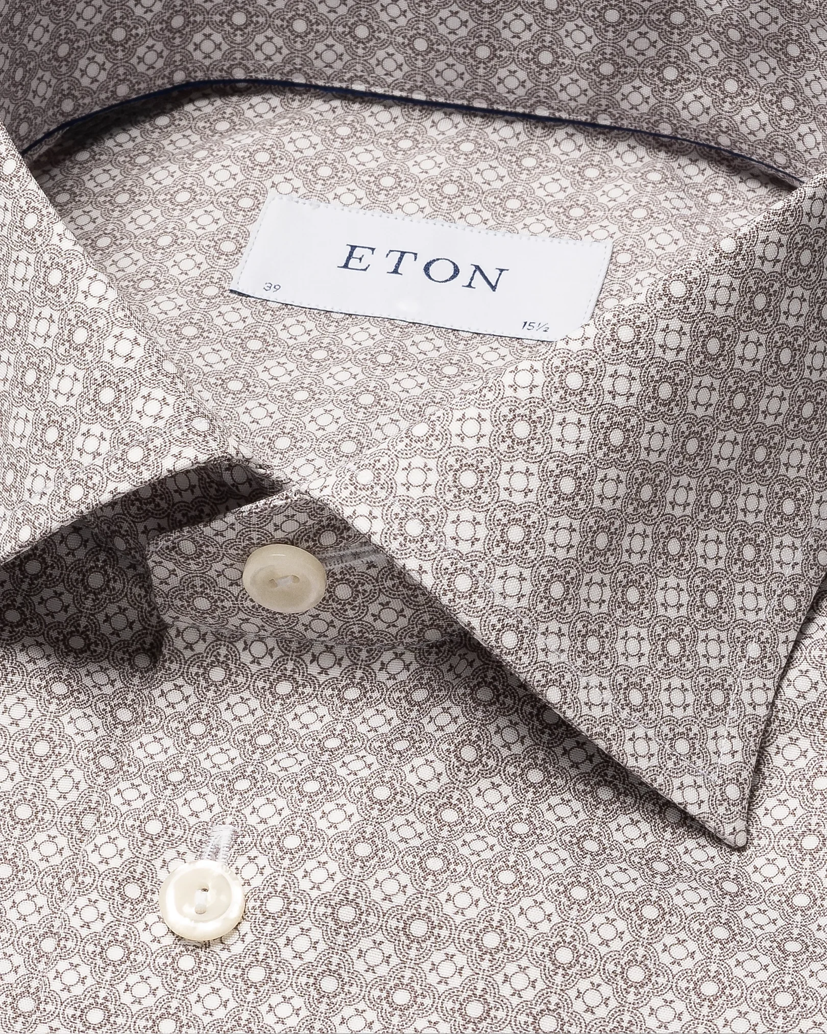 Eton - brown poplin