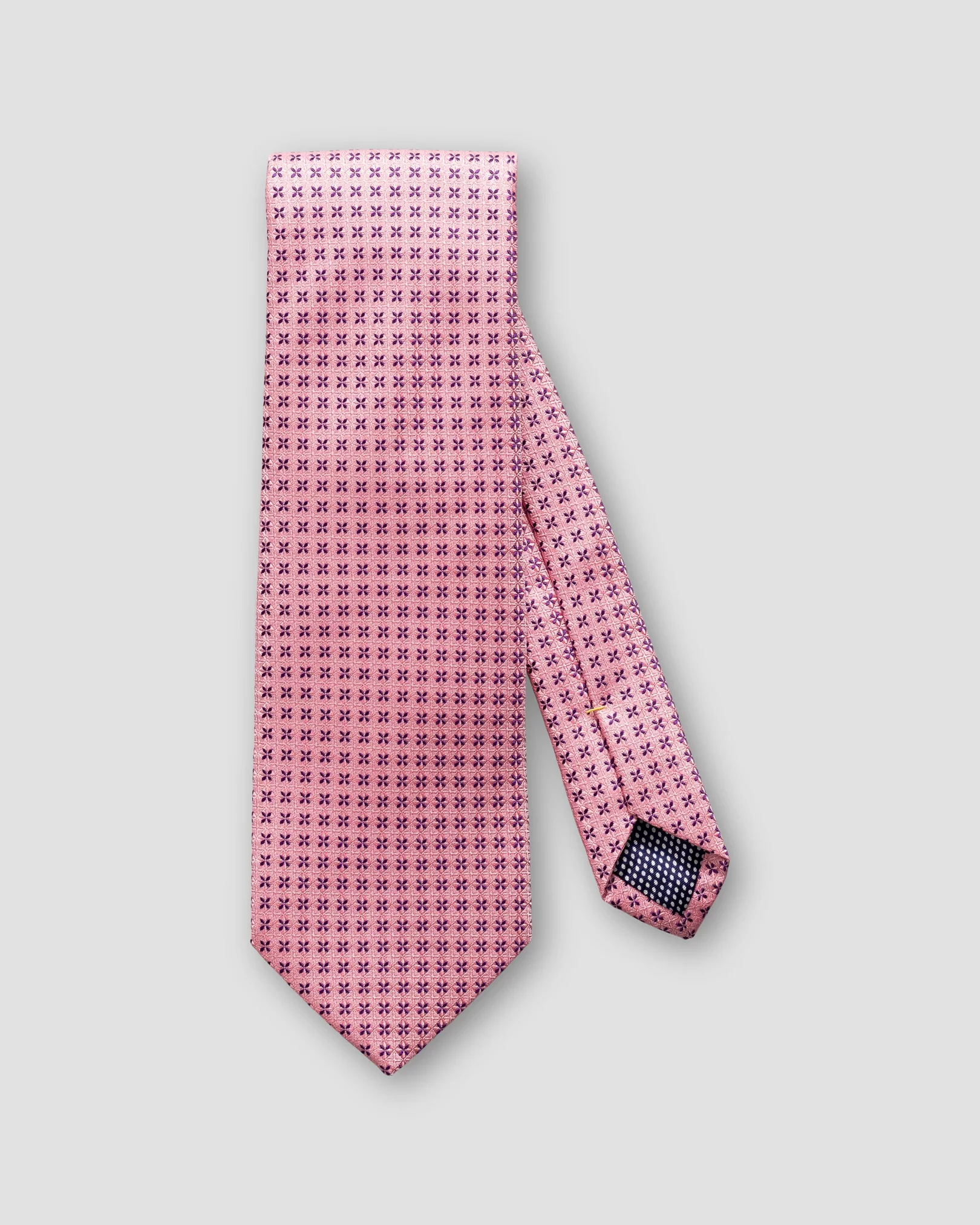 Eton - pink floral geometric tie