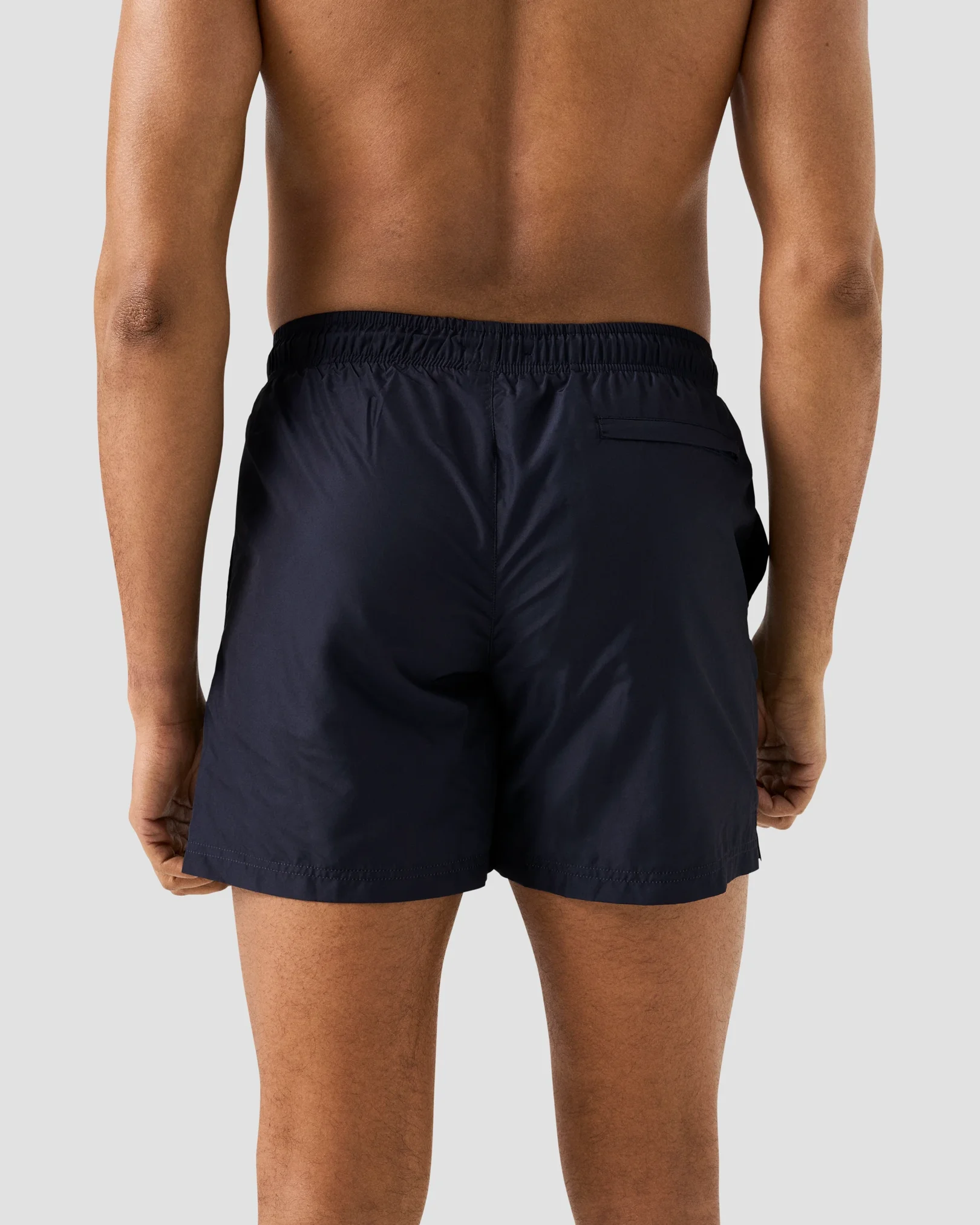 Eton - navy blue drawstring swim shorts