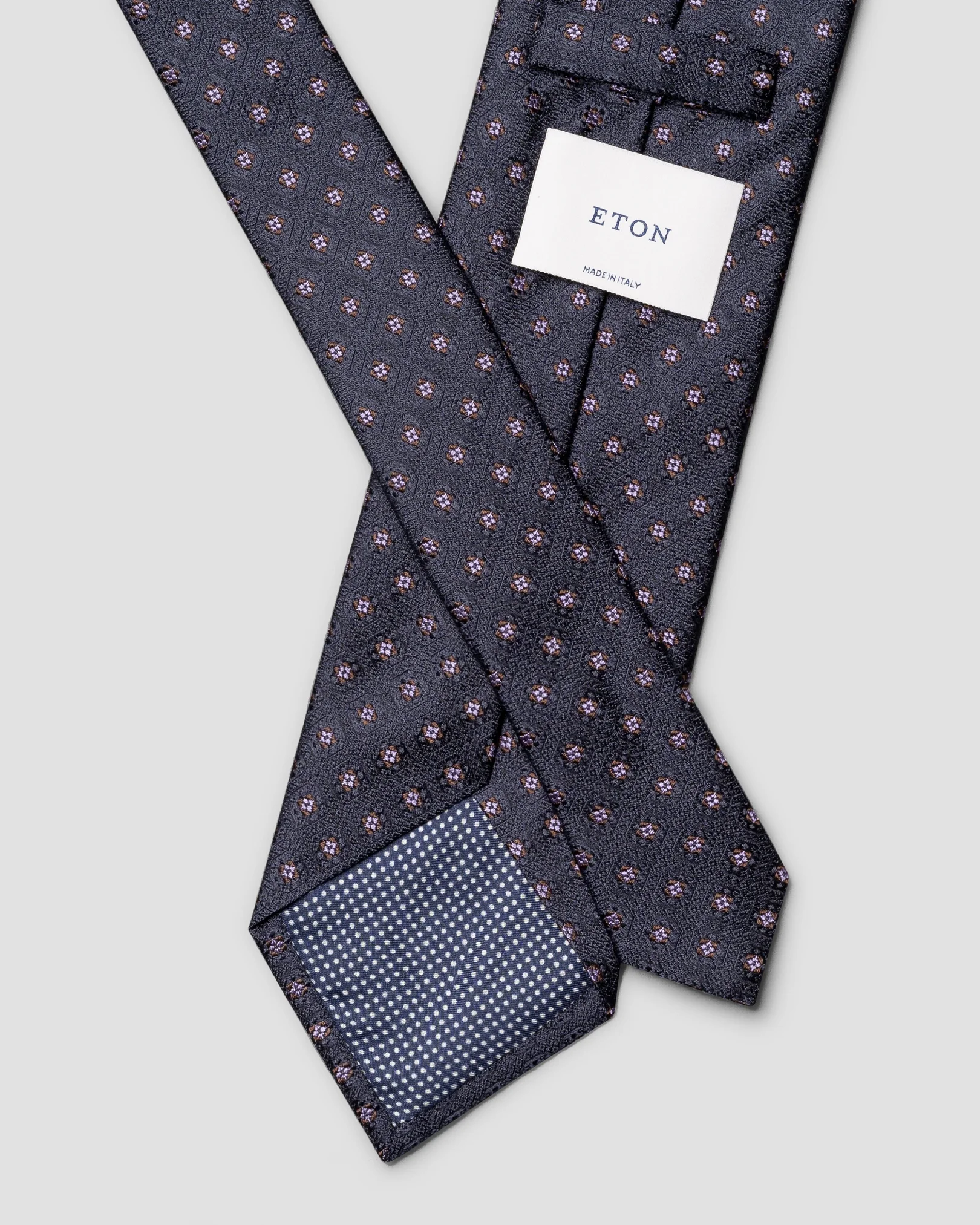 Eton - medallion woven silk tie 256