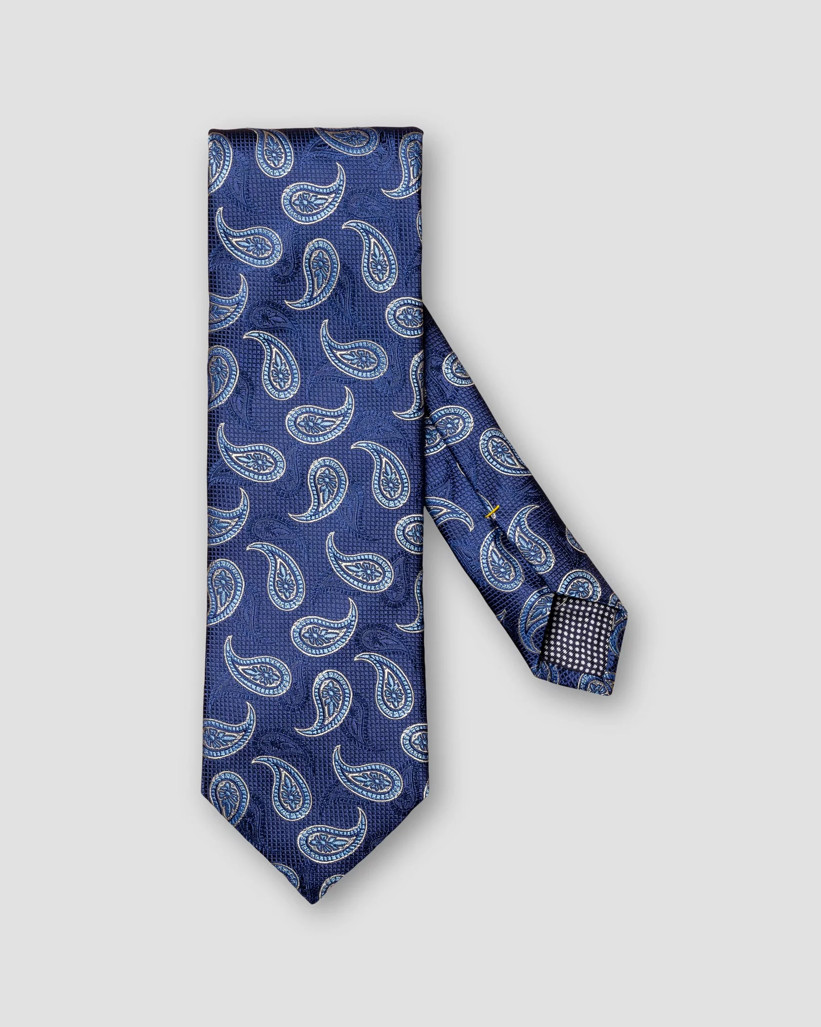 Eton - blue paisley silk tie