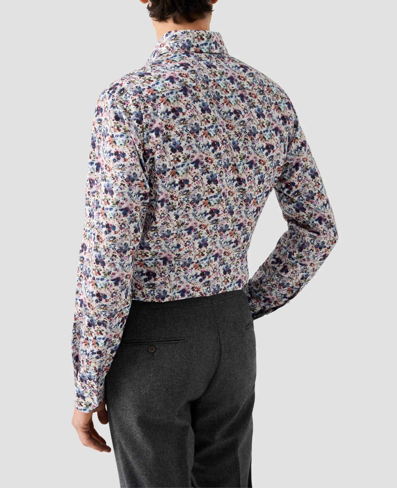 Eton - multi floral signature twill shirt