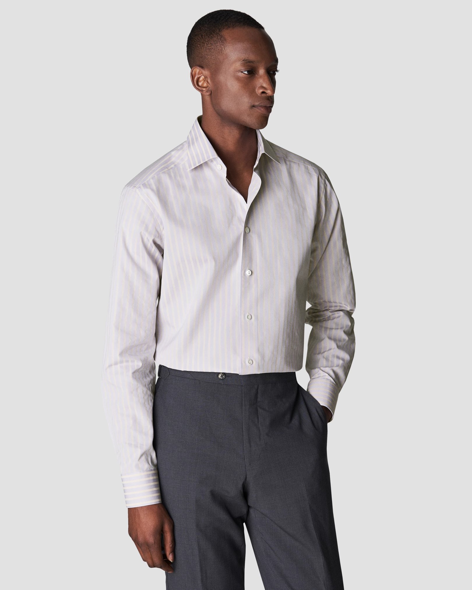 Eton - light purple fine pique