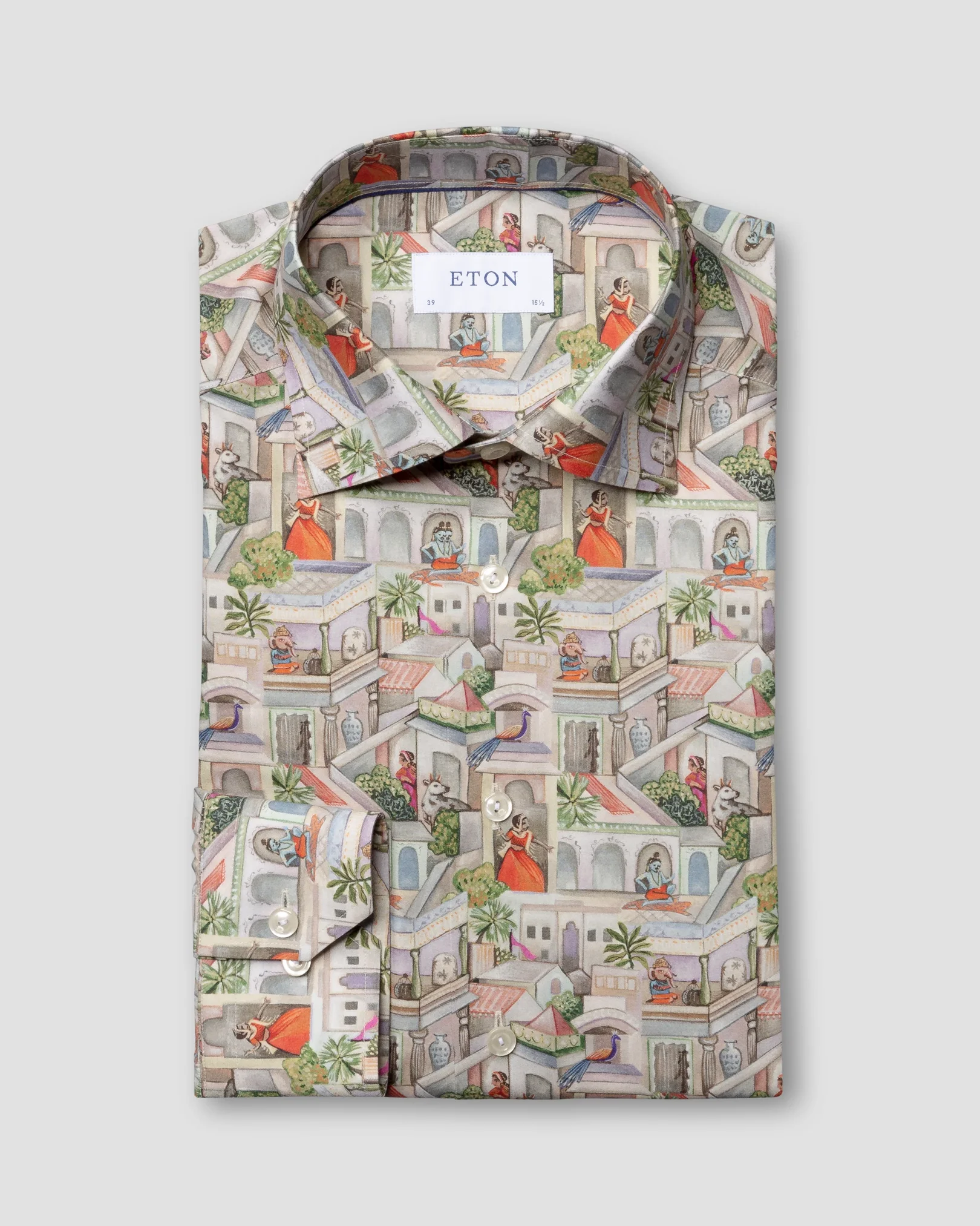 Eton - ragamala print shirt
