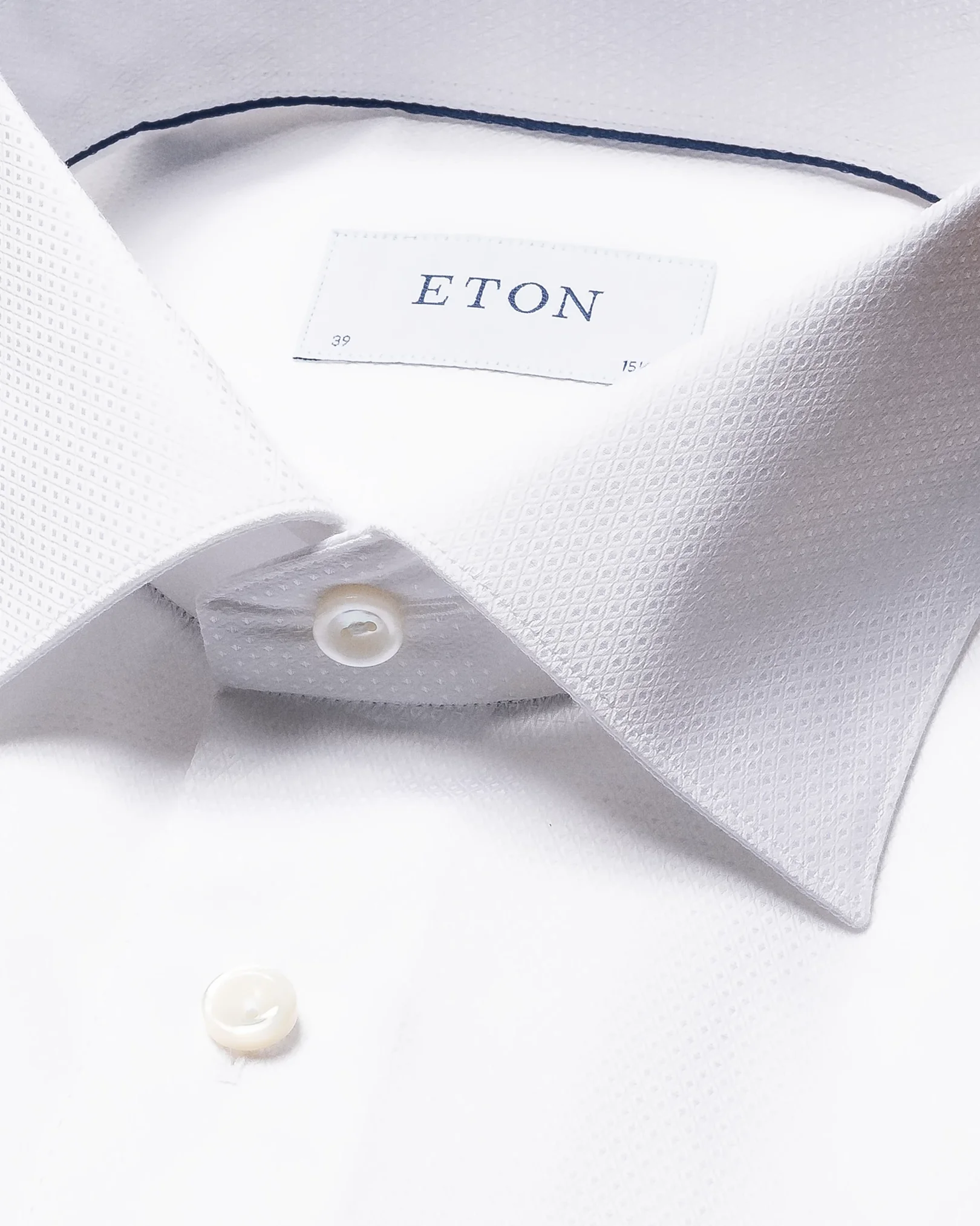 Eton - white evening dobby shirt