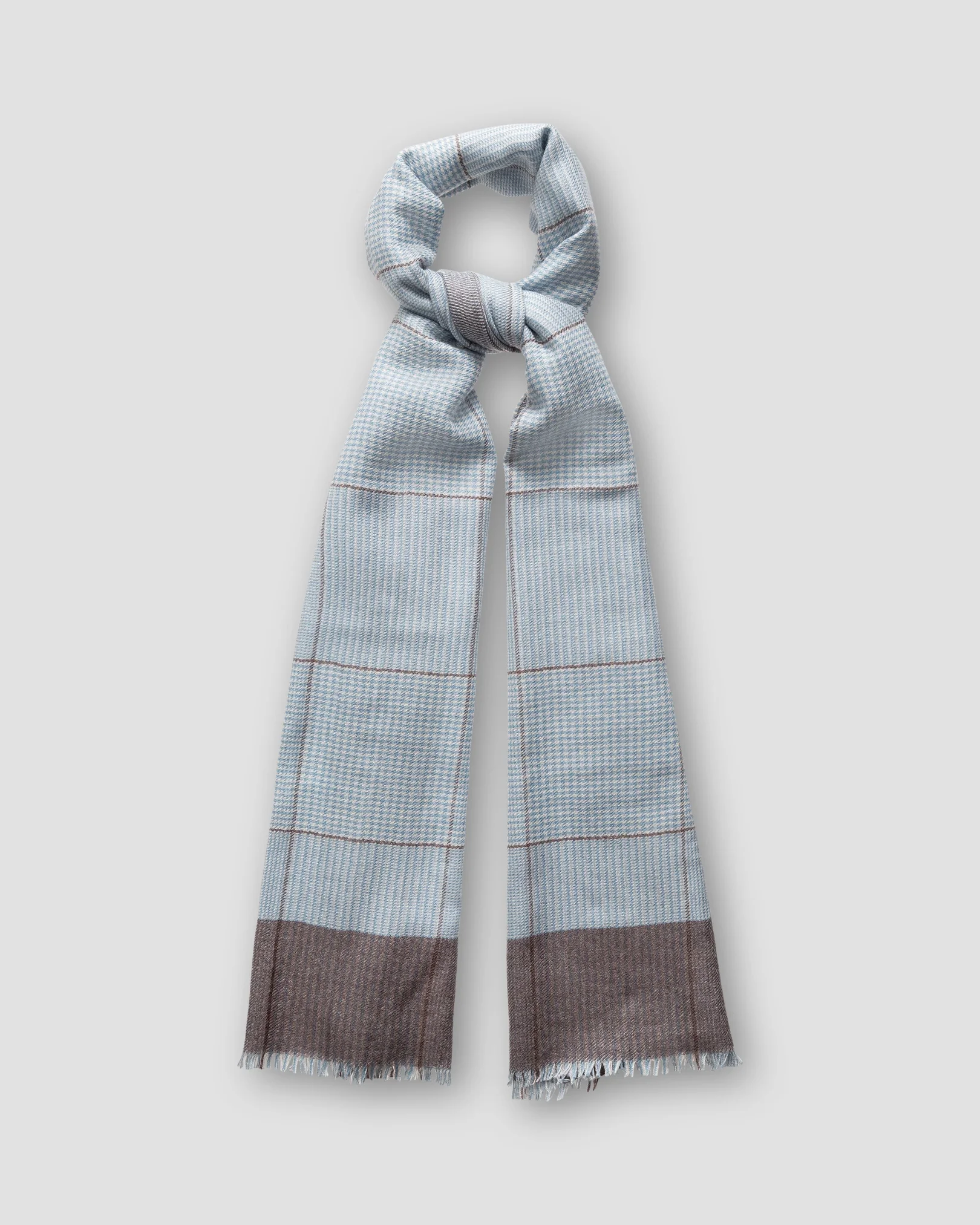 Eton - light blue cashmere silk scarf