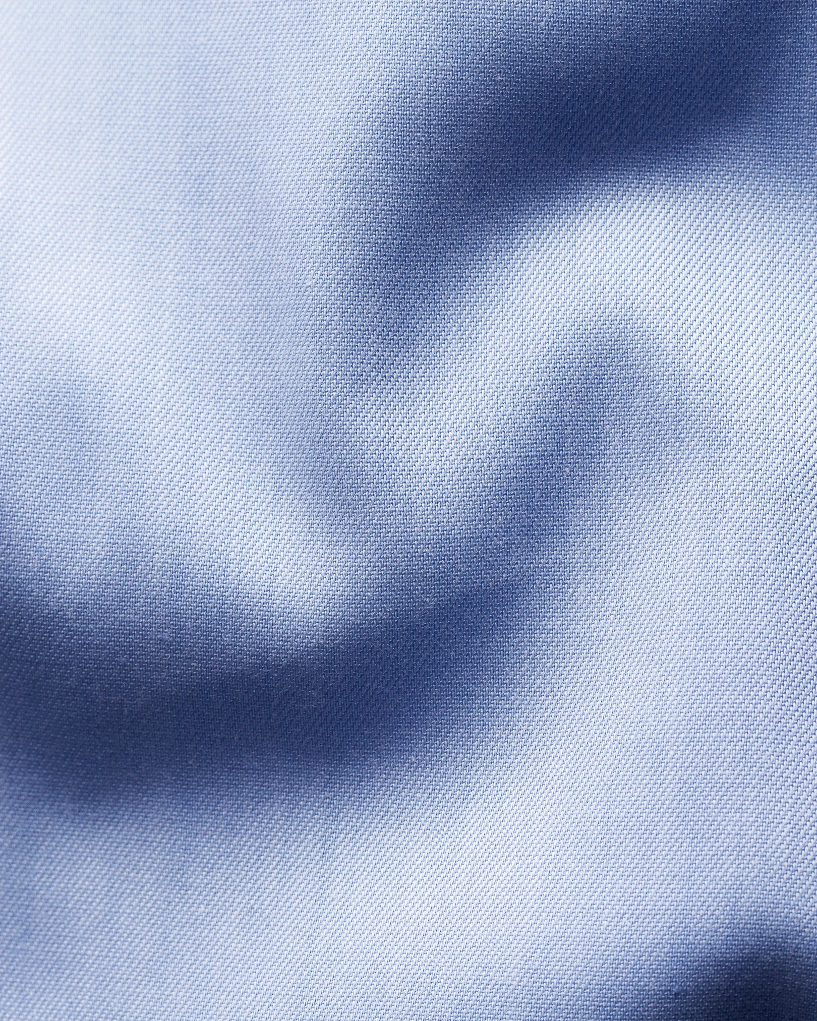 Eton - light blue twill shirt blue floral details