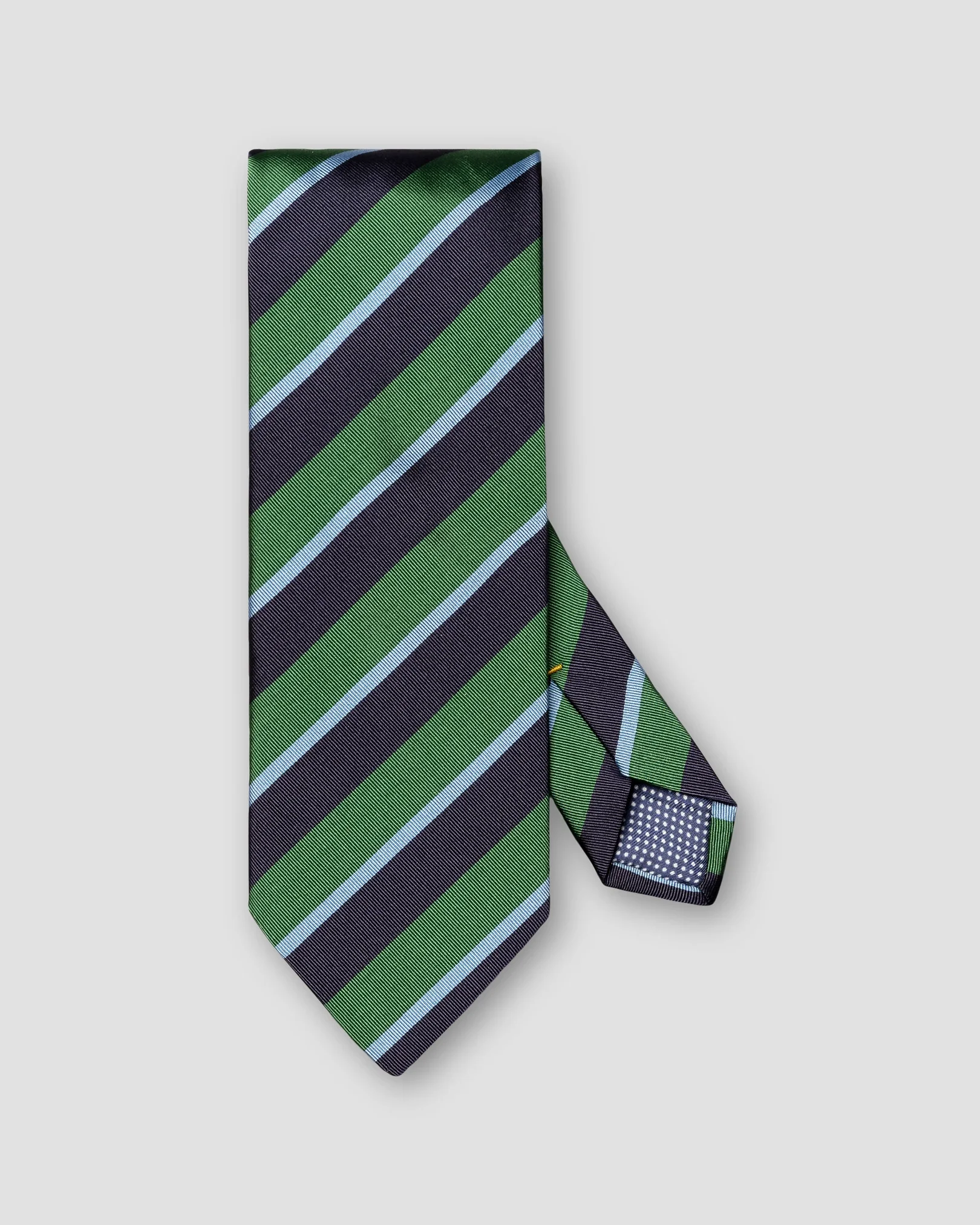Eton - green striped silk cotton mogador