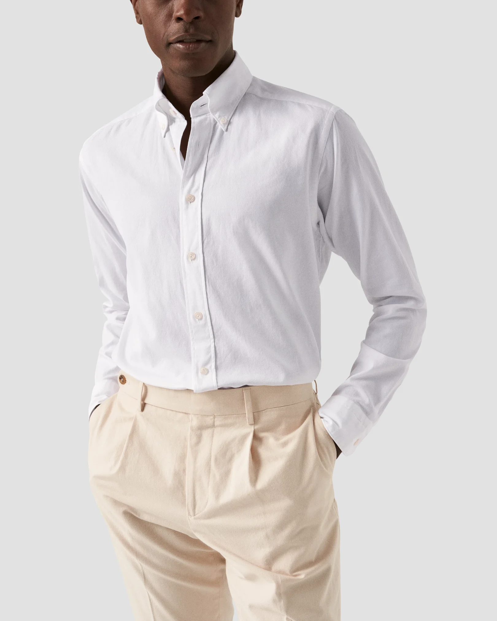 White Royal Oxford Shirt - Eton