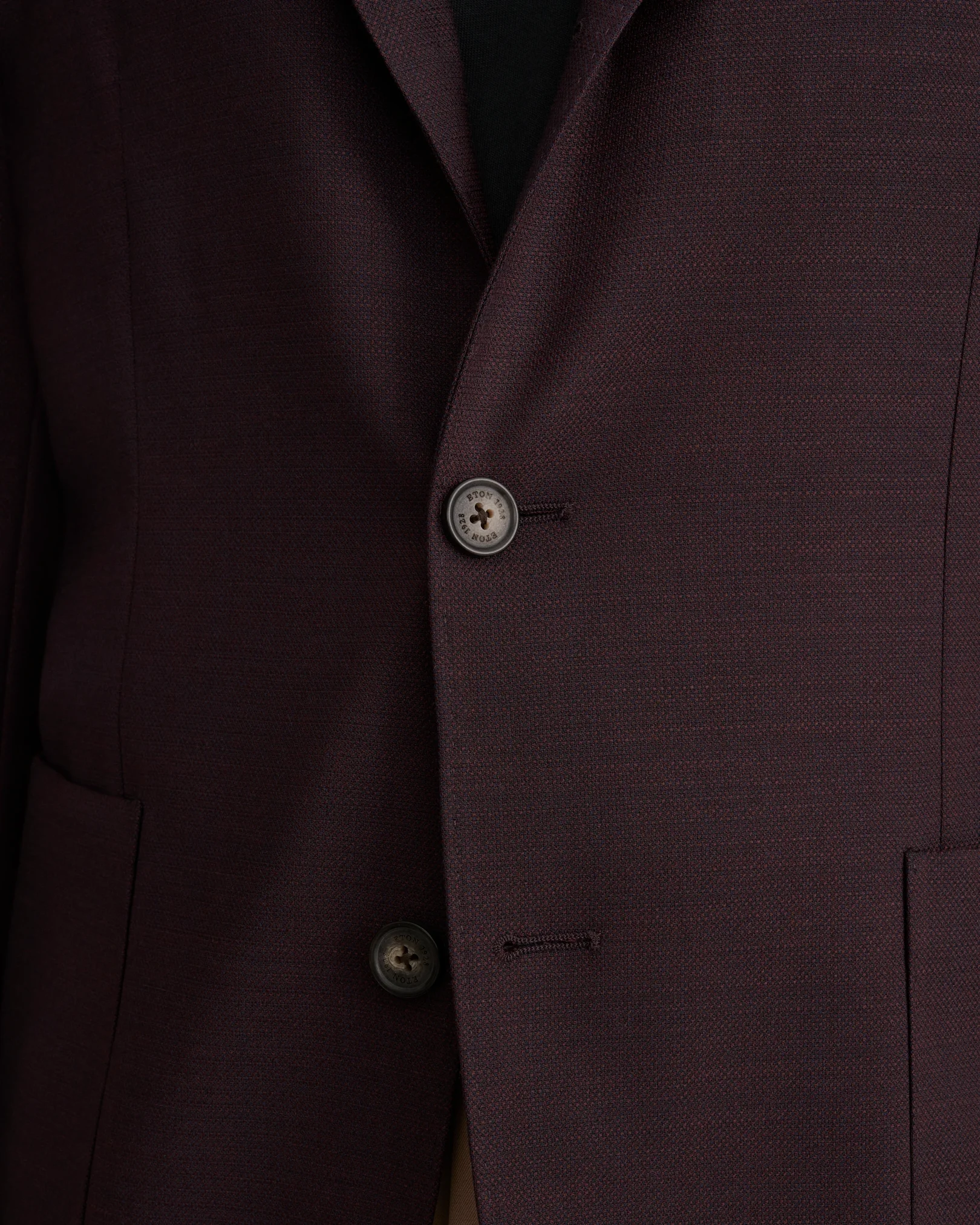 Eton - dark red lana tech structure soft jacket