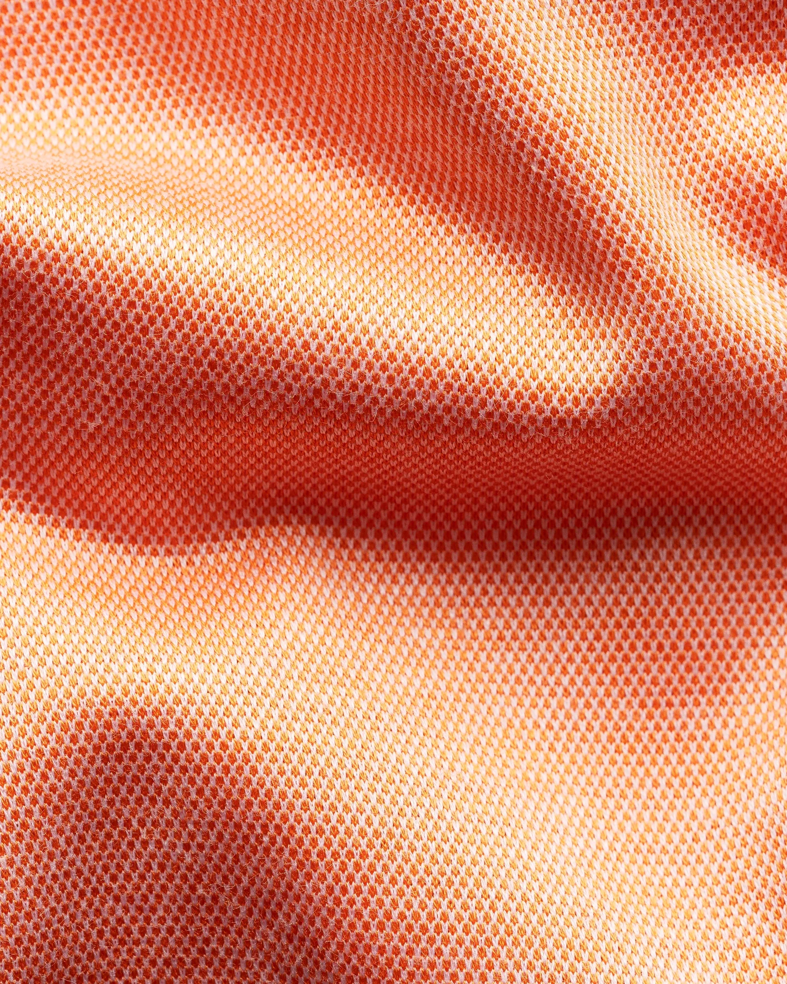 Eton - orange filo di scozia knit shirt