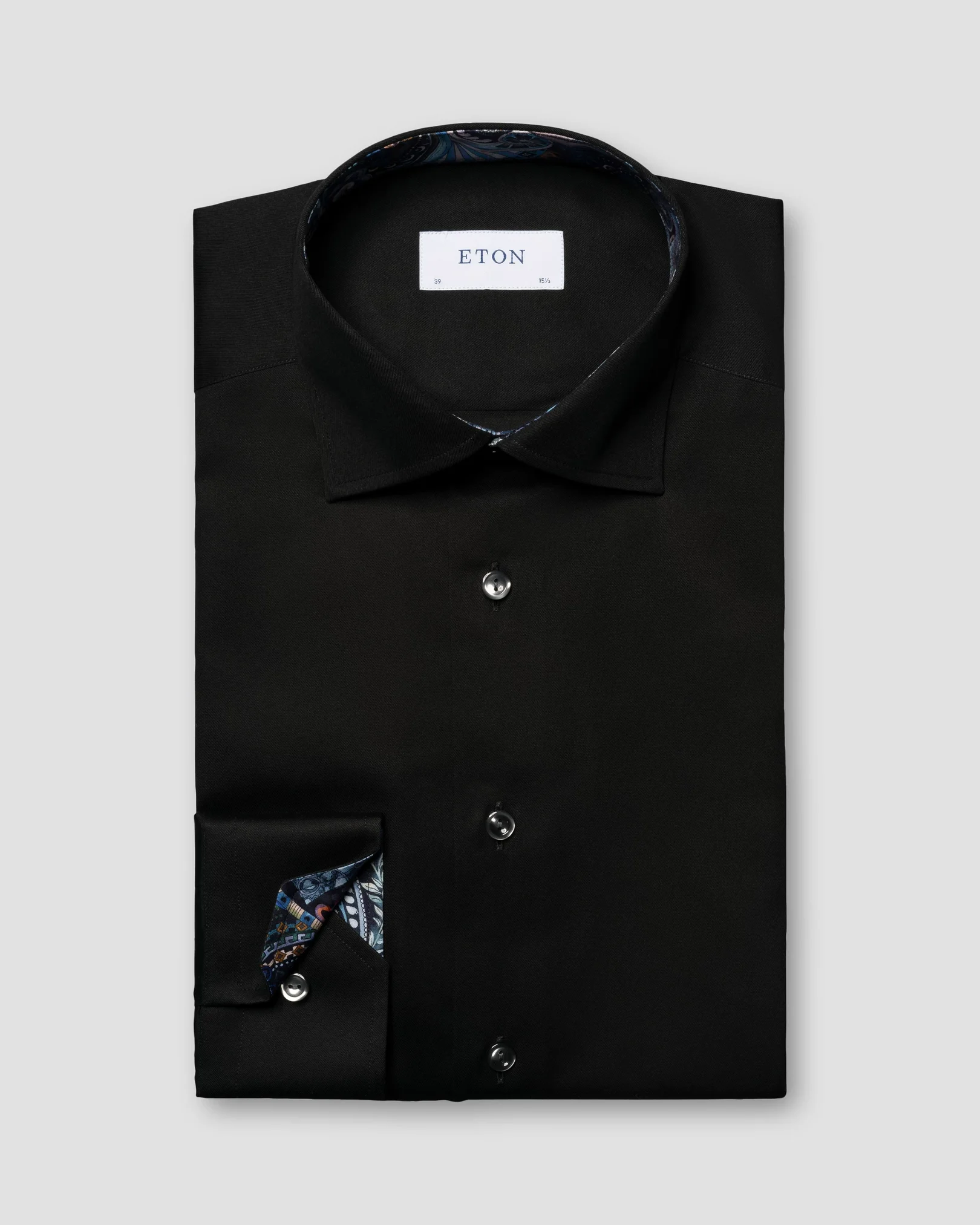 Floral Effect Signature Twill Shirt - Eton