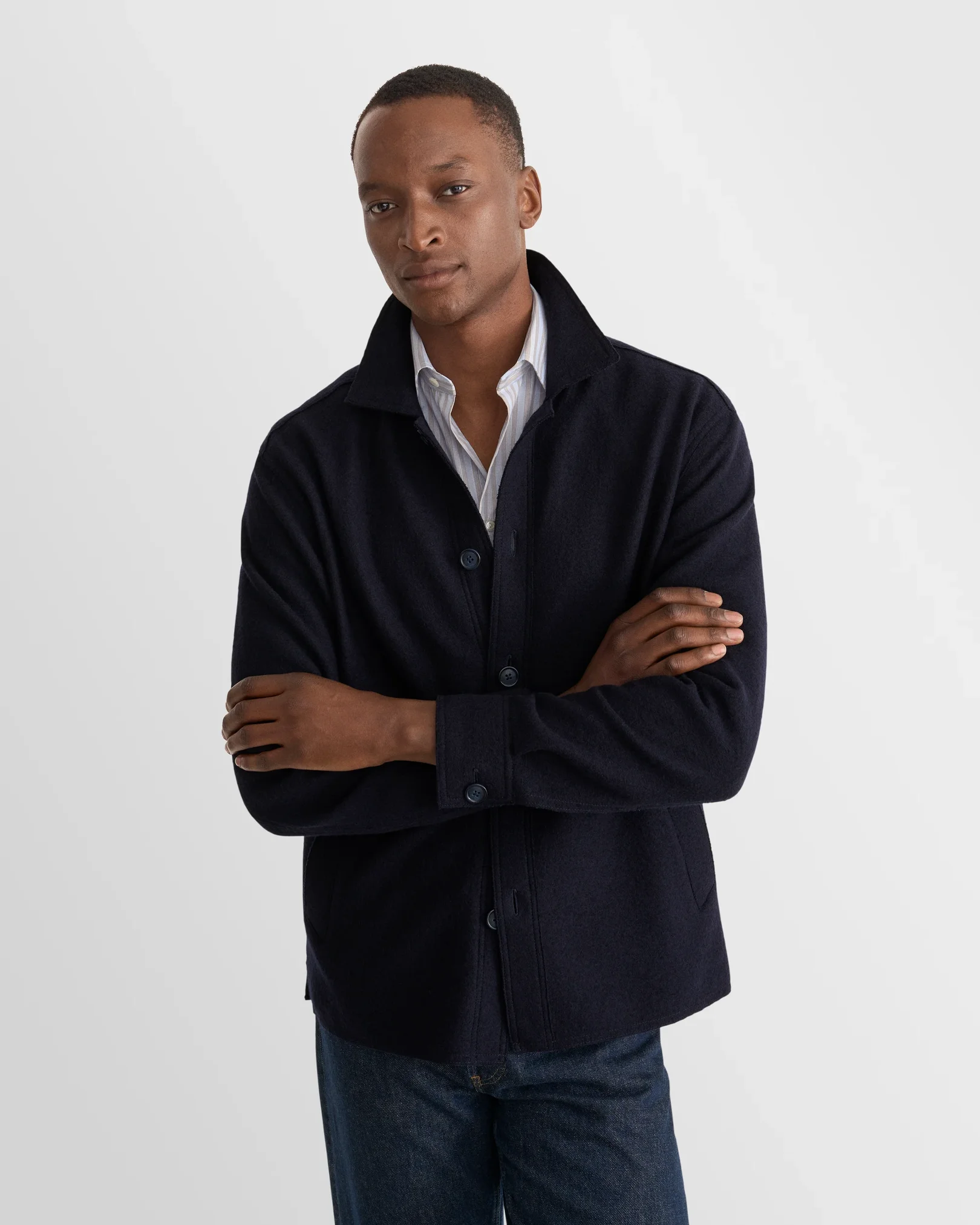 Eton - light blue striped cotton tencel tm lyocell shirt 268