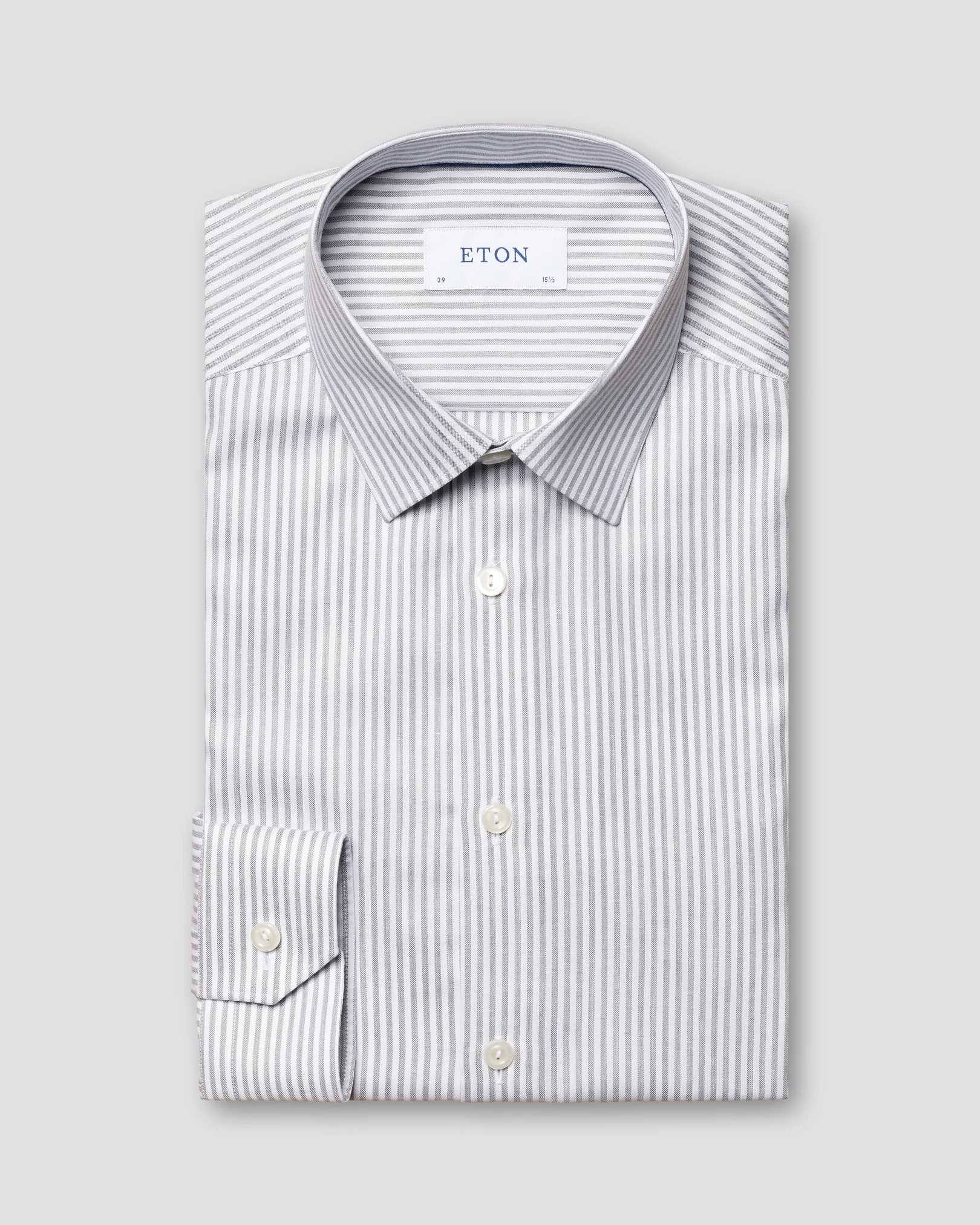 Eton - light grey fine oxford